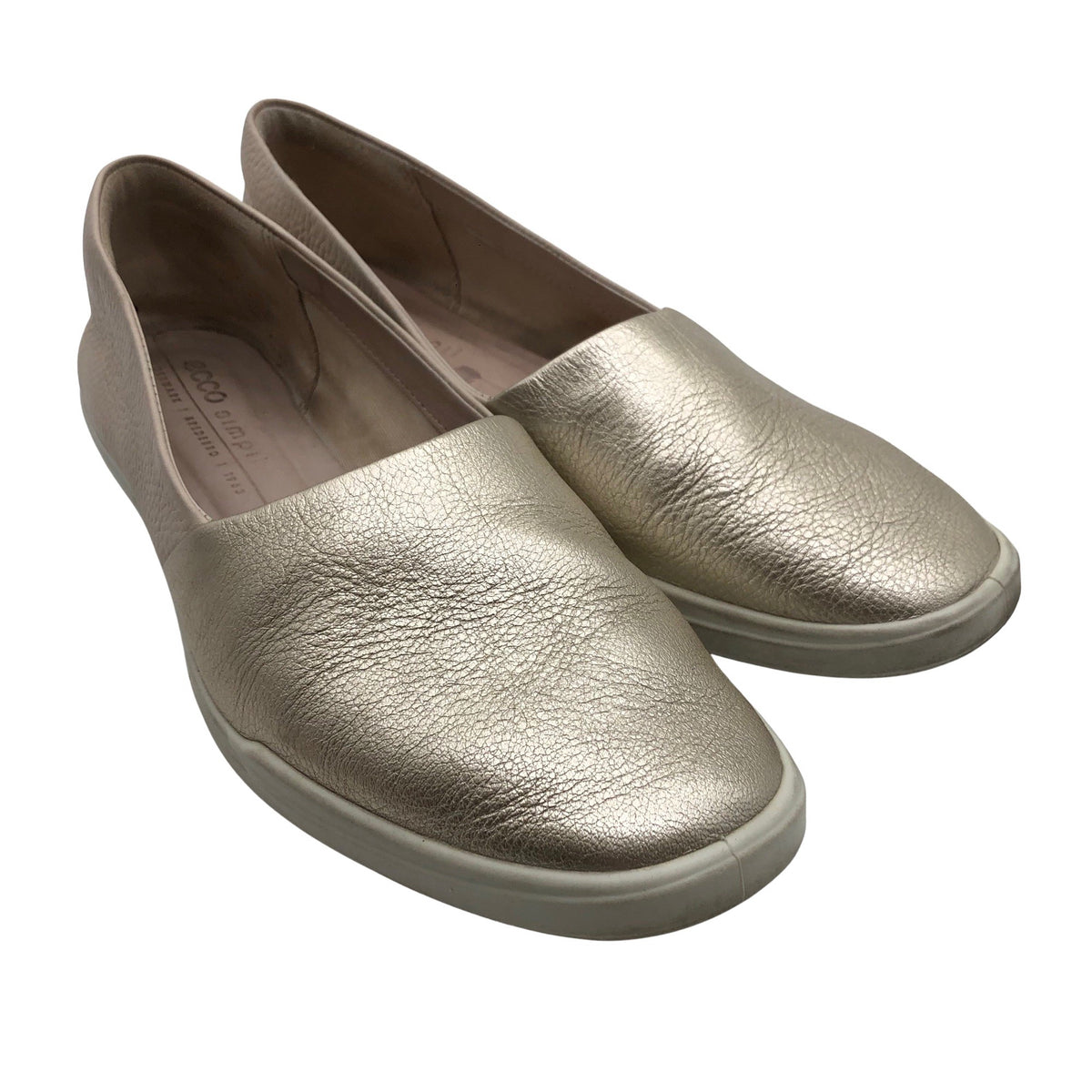 Naisten Ecco - Loaferit, koko 40 - Kulta (2)