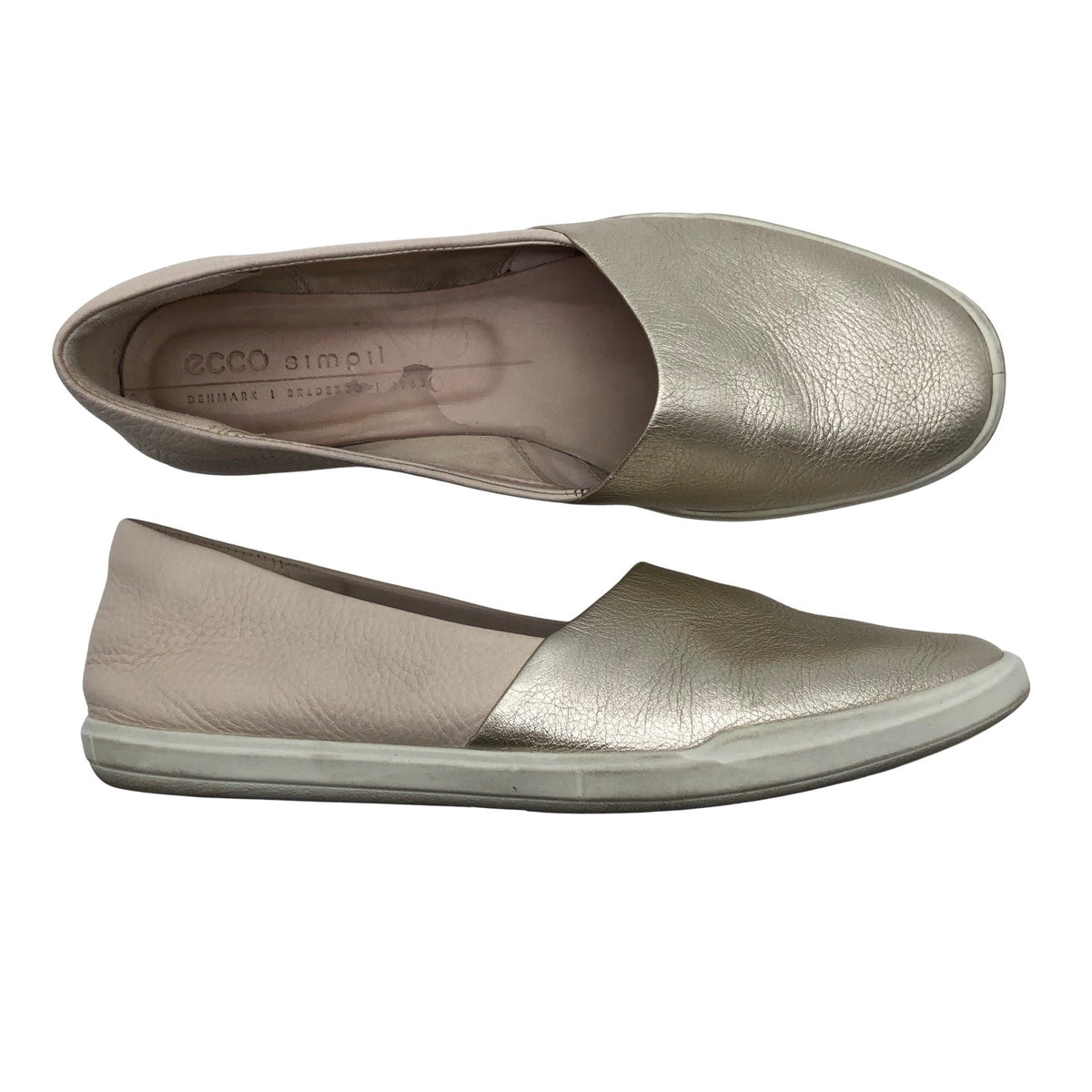 Naisten Ecco - Loaferit, koko 40 - Kulta (1)