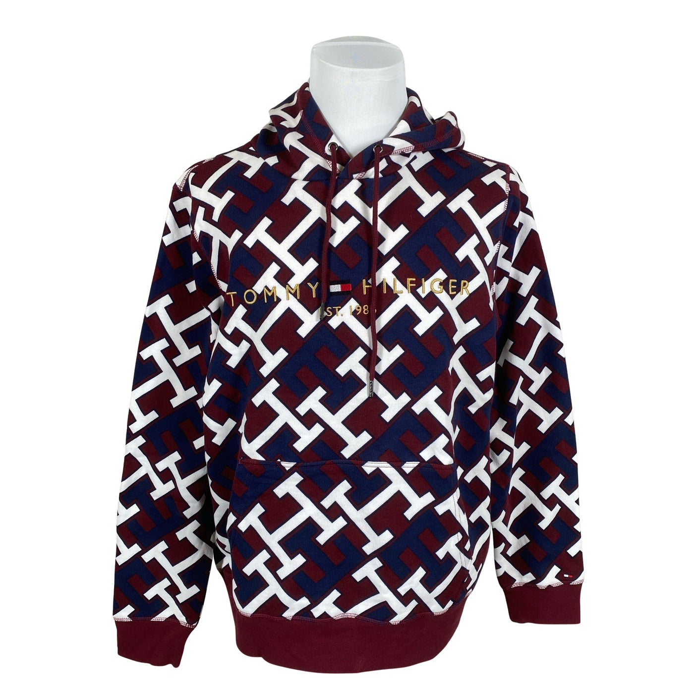 Miesten Tommy Hilfiger - Huppari, koko XXL - Viininpunainen (1)