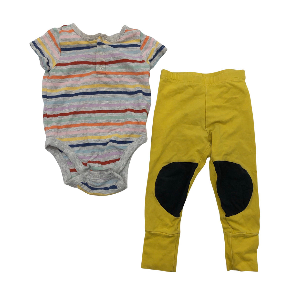 Unisex Papu - Leggingsit, koko 74 - 80 - Keltainen (1)