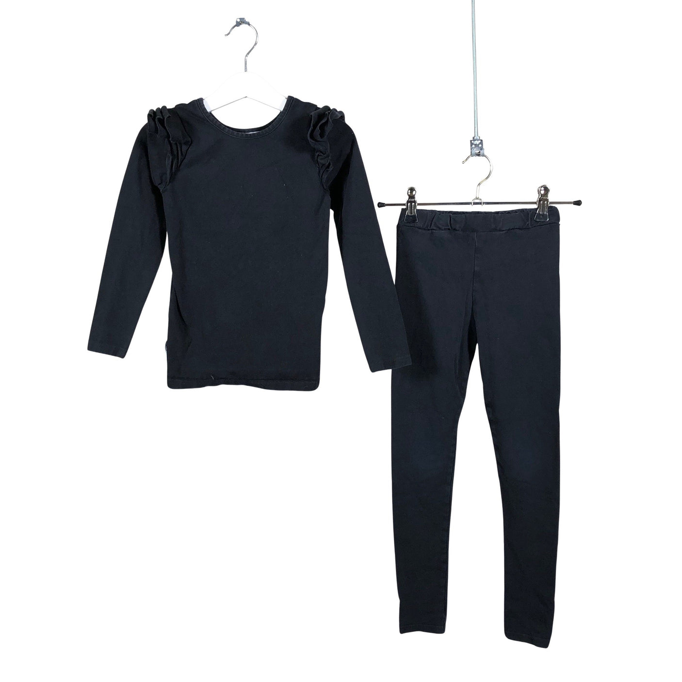 Unisex Gugguu - Trikoohousut, koko 110 - 116 - Musta (1)