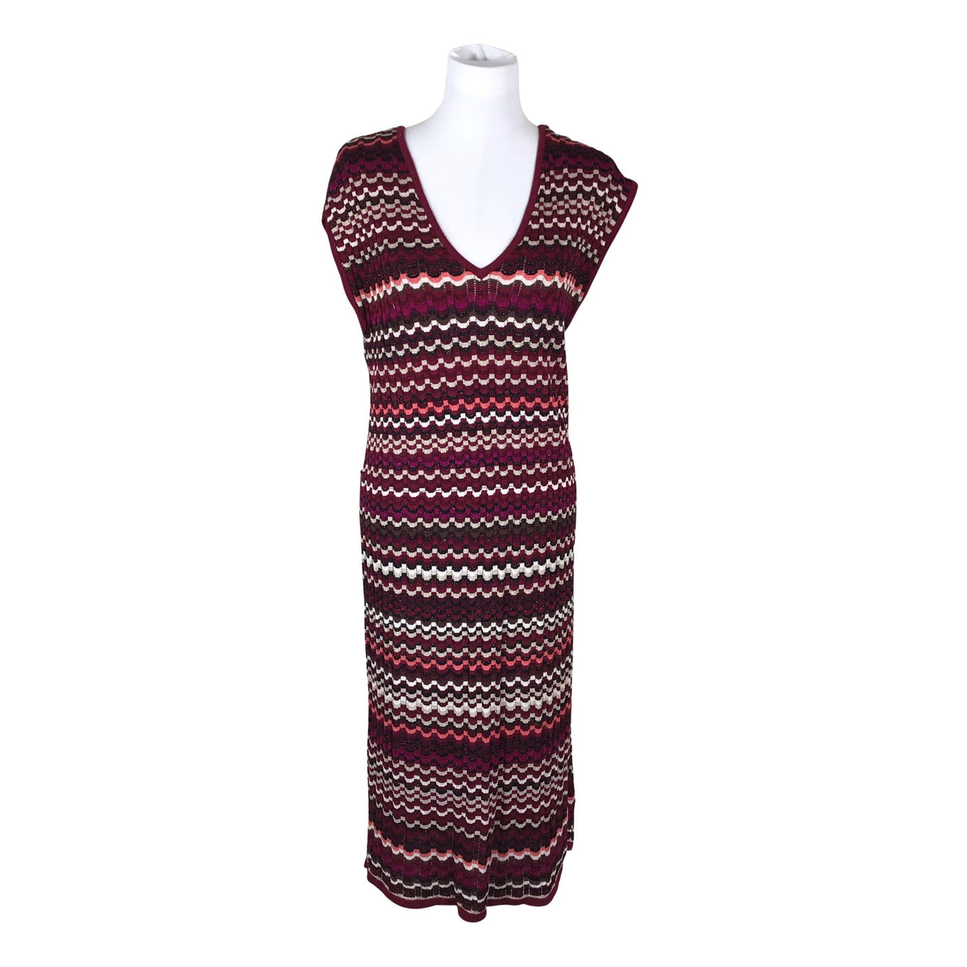 Naisten Lindex - Neulemekko, koko 40 - Viininpunainen (1)