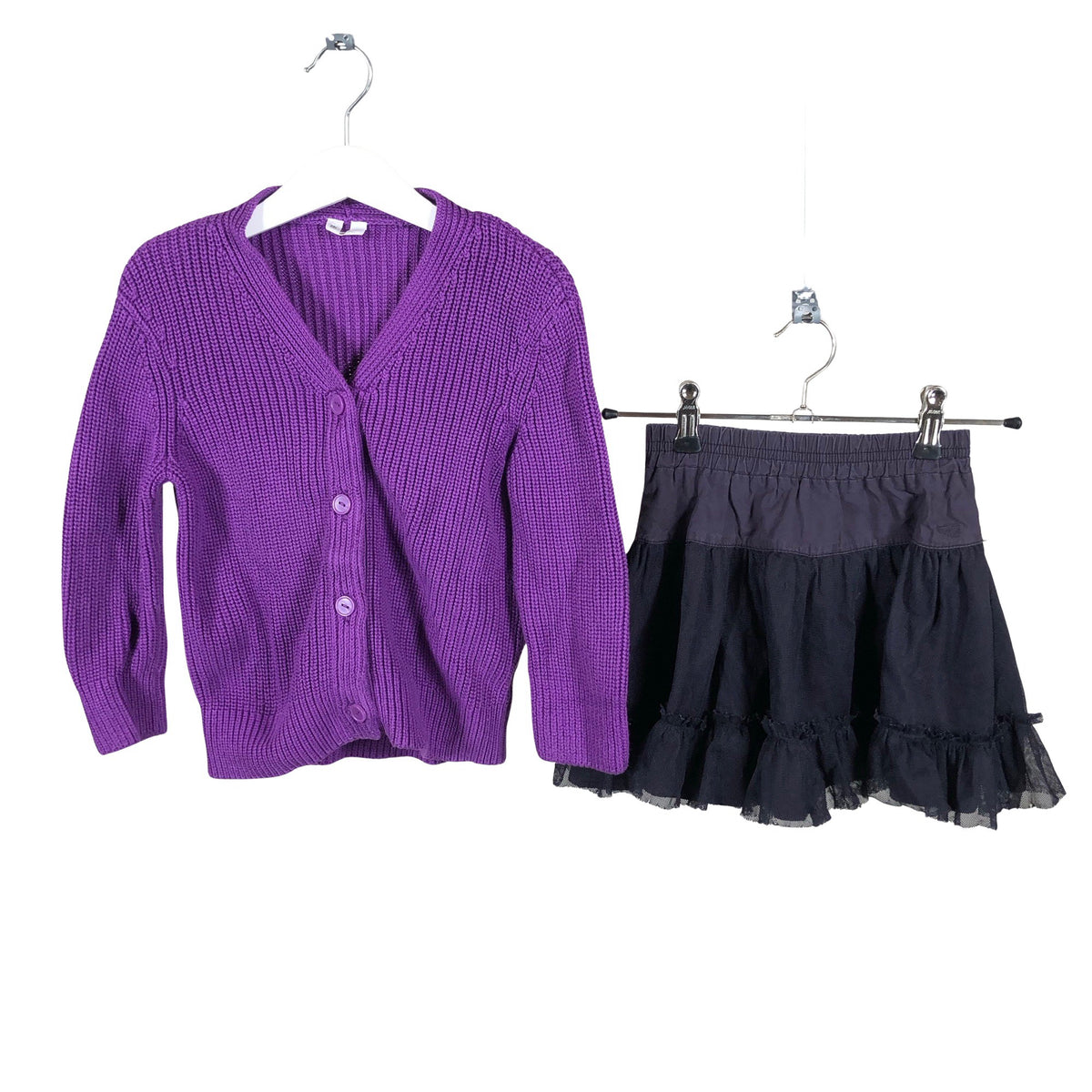 Tyttöjen Arket - Neuletakki, koko 98 - 104 - Violetti (1)