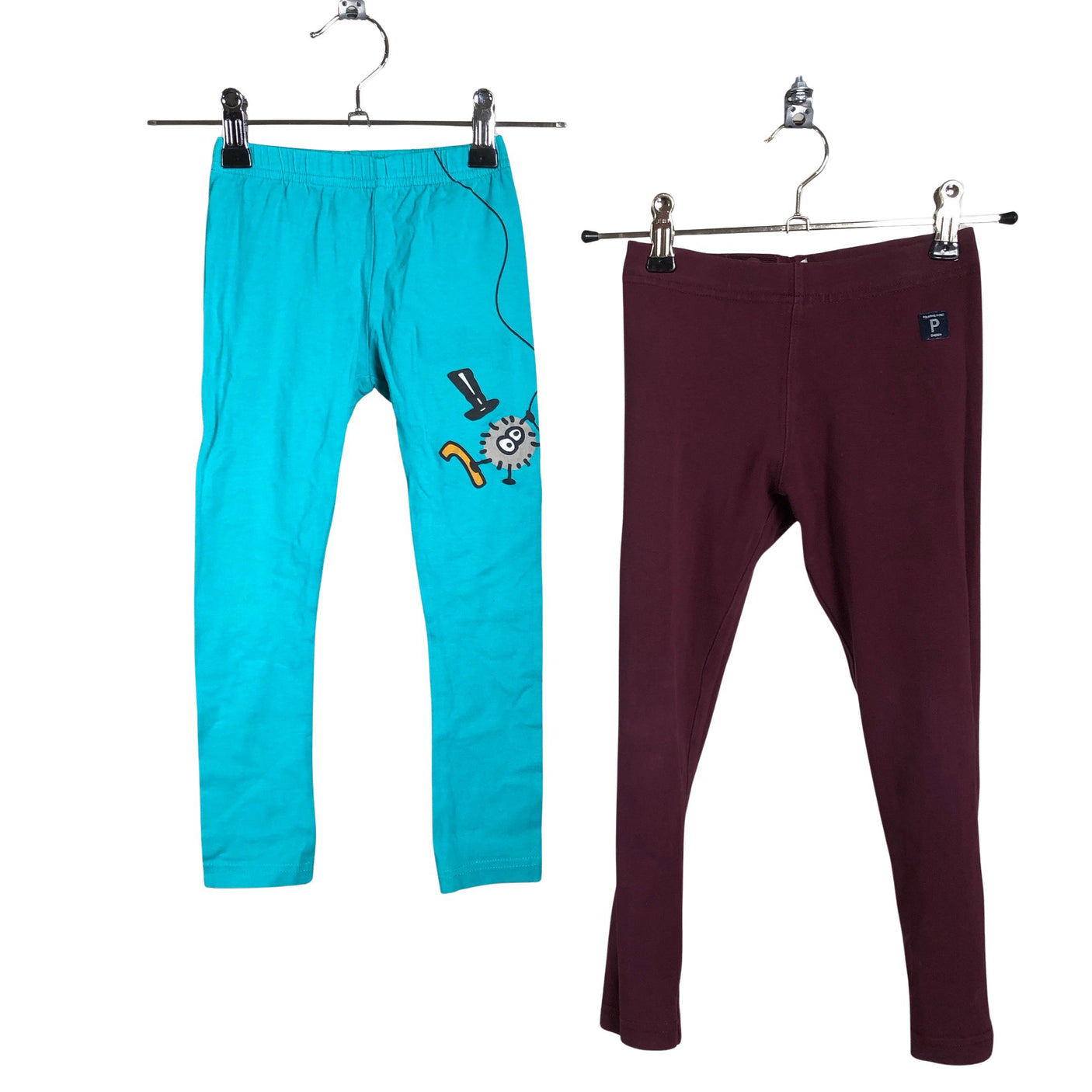 Unisex Polarn O. Pyret - Leggingsit, koko 104 - 110 - Viininpunainen (1)
