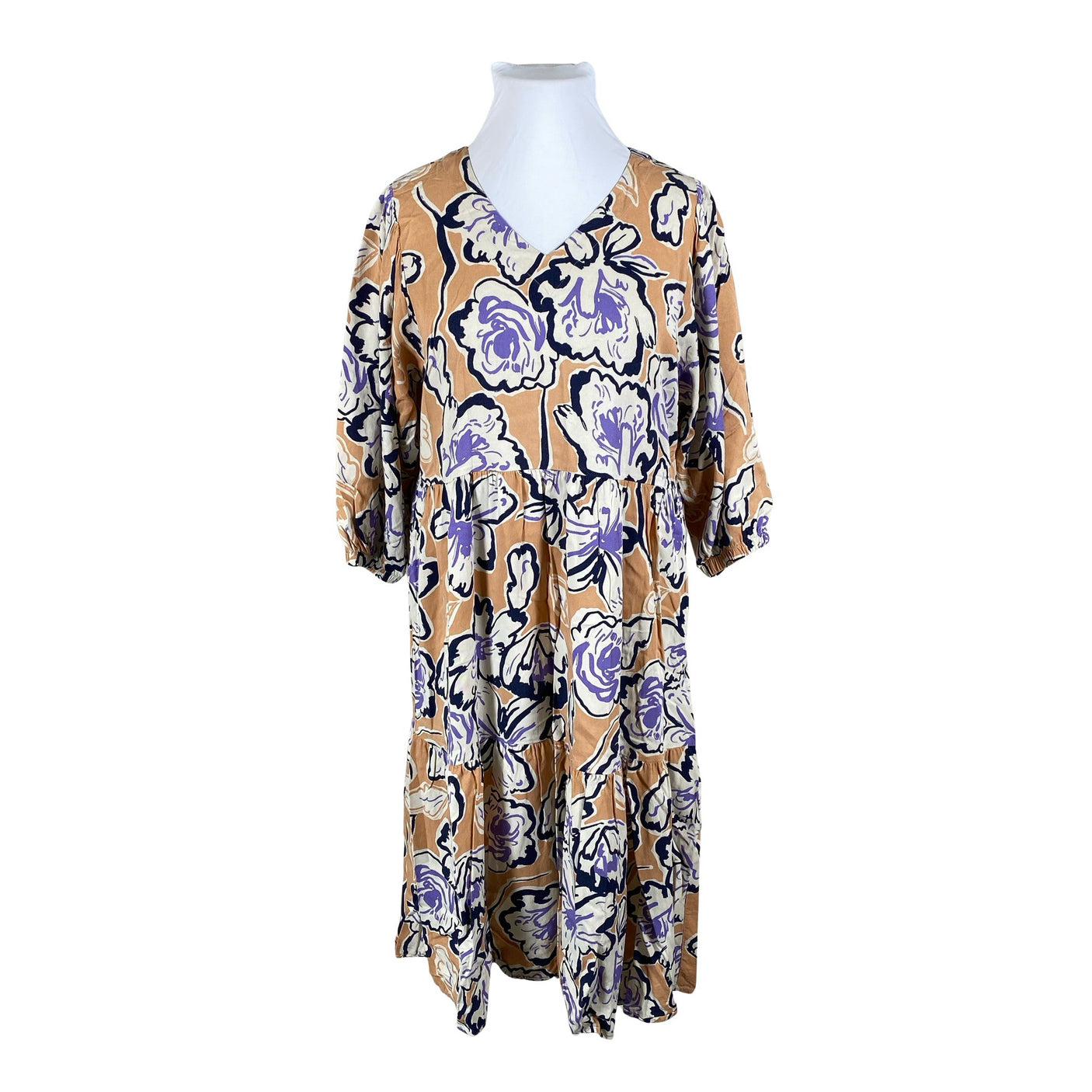 Naisten Nanso - Sifonkimekko, koko 42 - Oranssi (1)