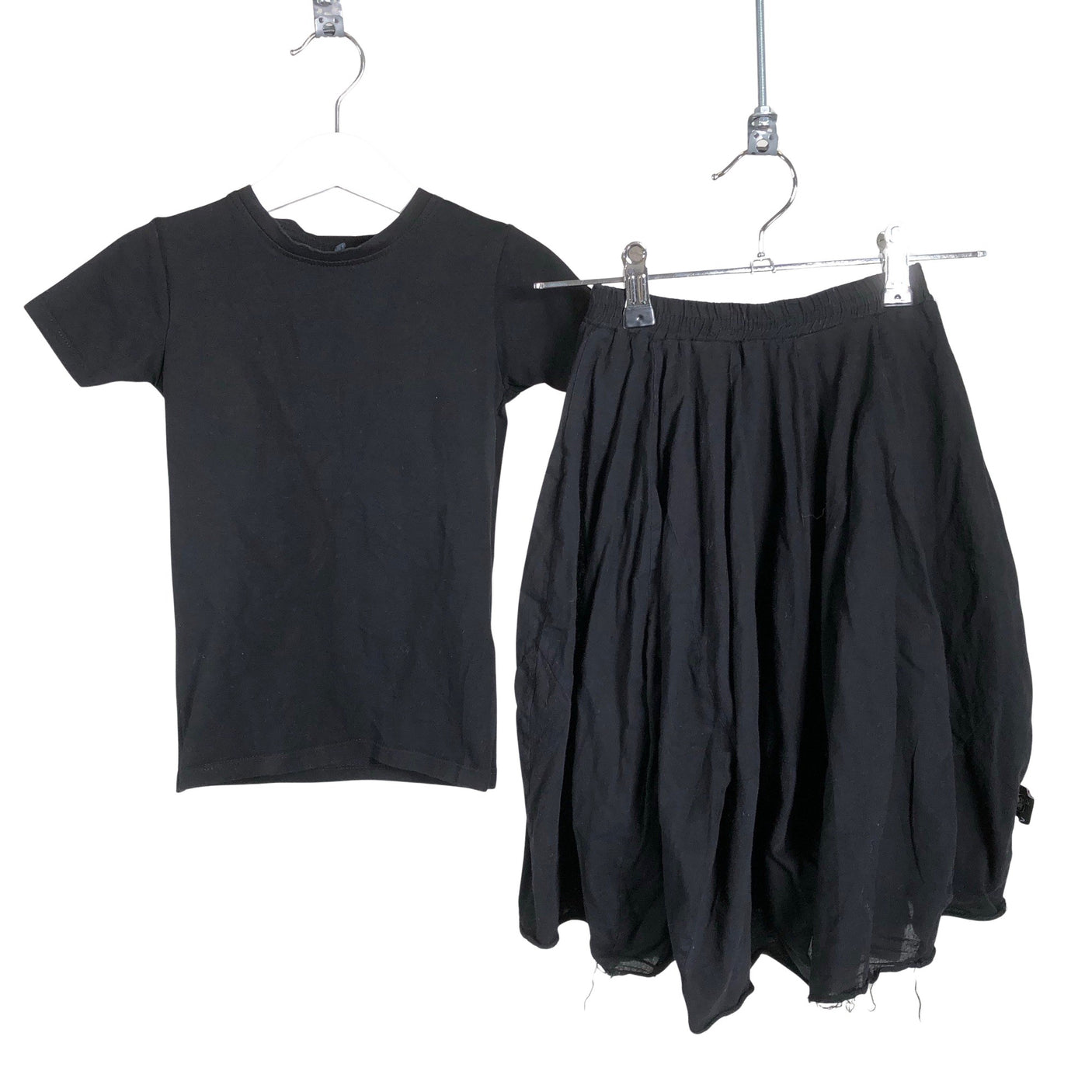 Tyttöjen Nununu - Kangashame, koko 92 - 98 - Musta (1)