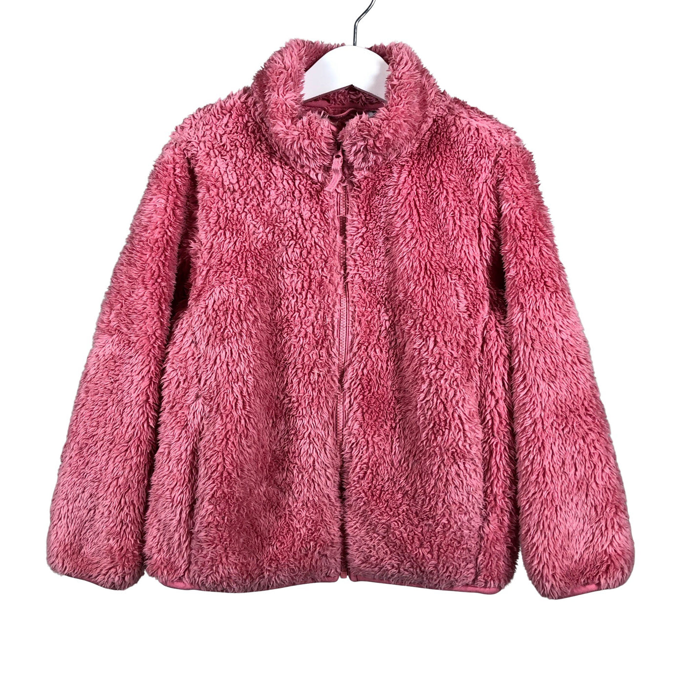 Tyttöjen Uniqlo - Fleecetakki, koko 110 - 116 - Pinkki (1)