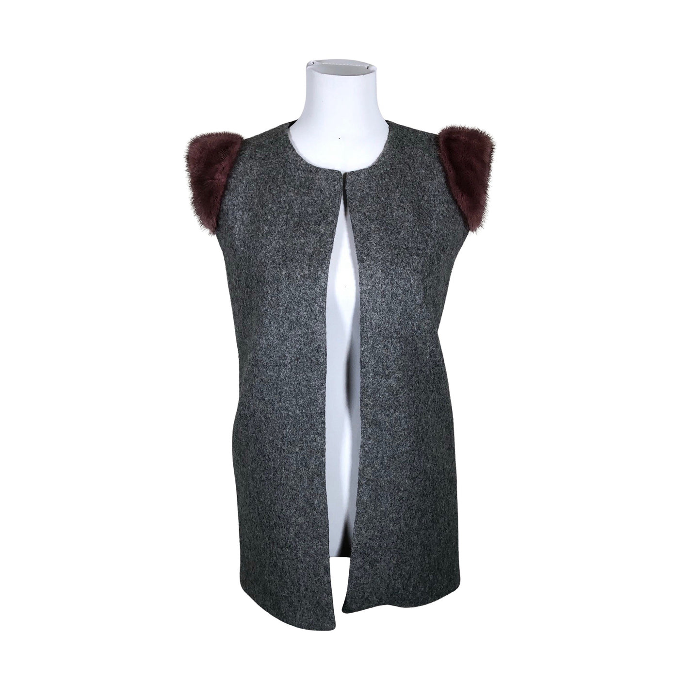 Naisten Handmade - Liivi, koko 34 - Harmaa (1)