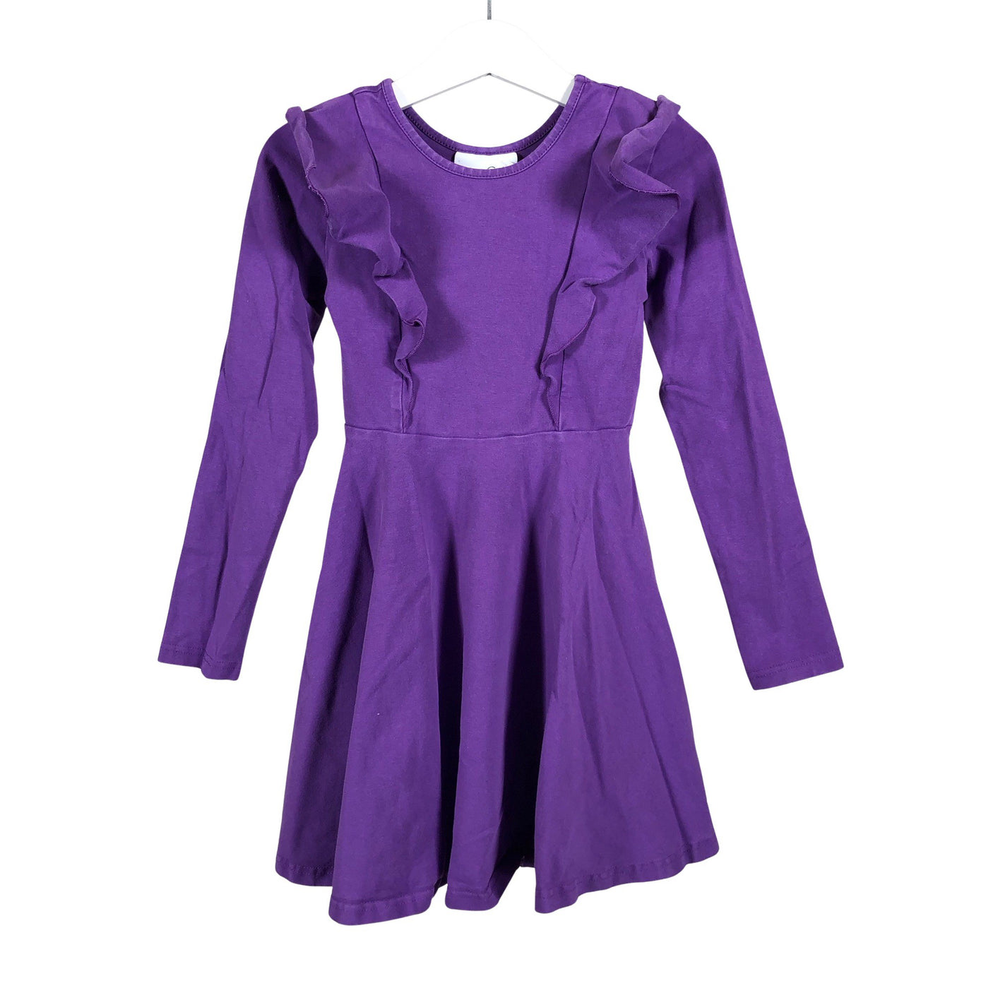 Tyttöjen Gugguu - Trikoomekko, koko 110 - 116 - Violetti (1)
