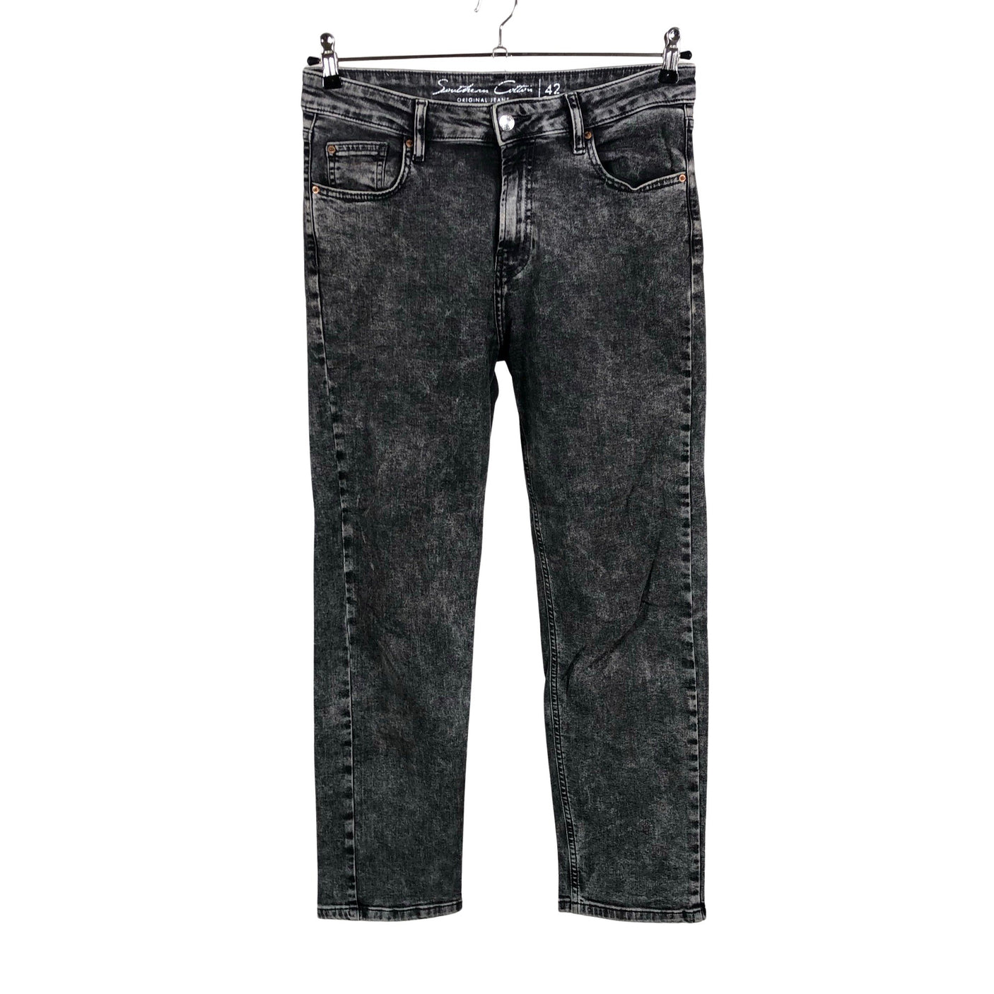 Naisten Southern Cotton - Farkut, koko 42 - Harmaa (1)