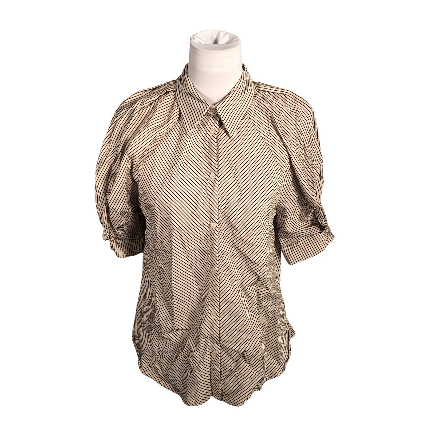 Naisten Lindex - Lyhythihainen pusero, koko 38 - Beige (1)
