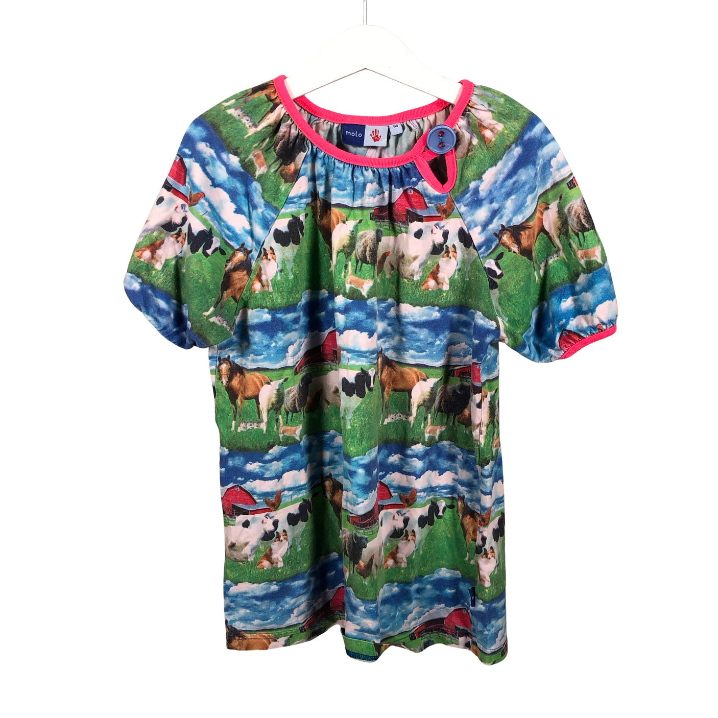 Tyttöjen Molo Kids - T-paita, koko 134 - 140 - Sininen (1)