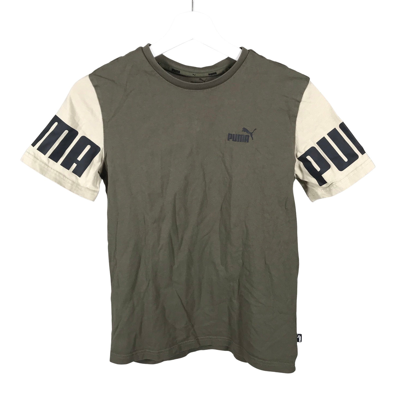 Unisex Puma - T-paita, koko 158 - 164 - Vihreä (1)