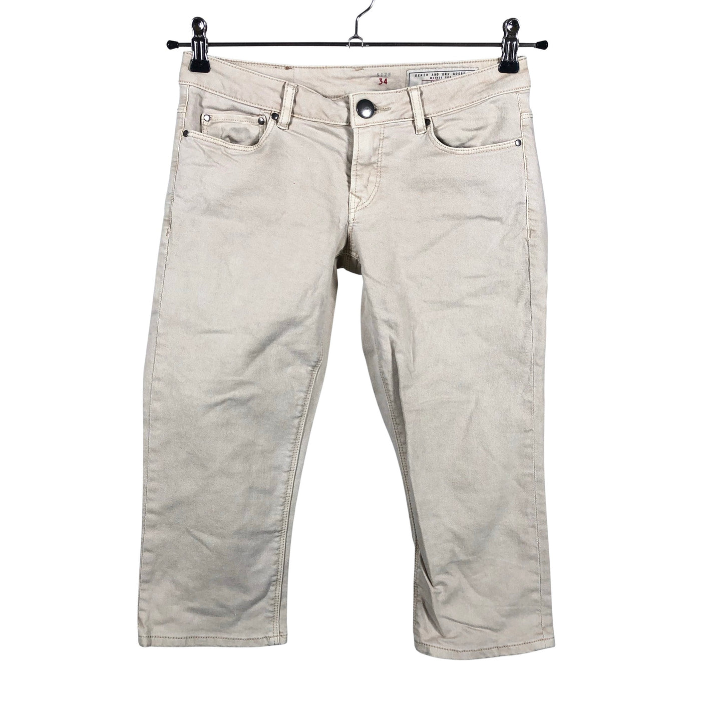 Naisten Esprit - Farkkucaprit, koko 34 - Beige (1)
