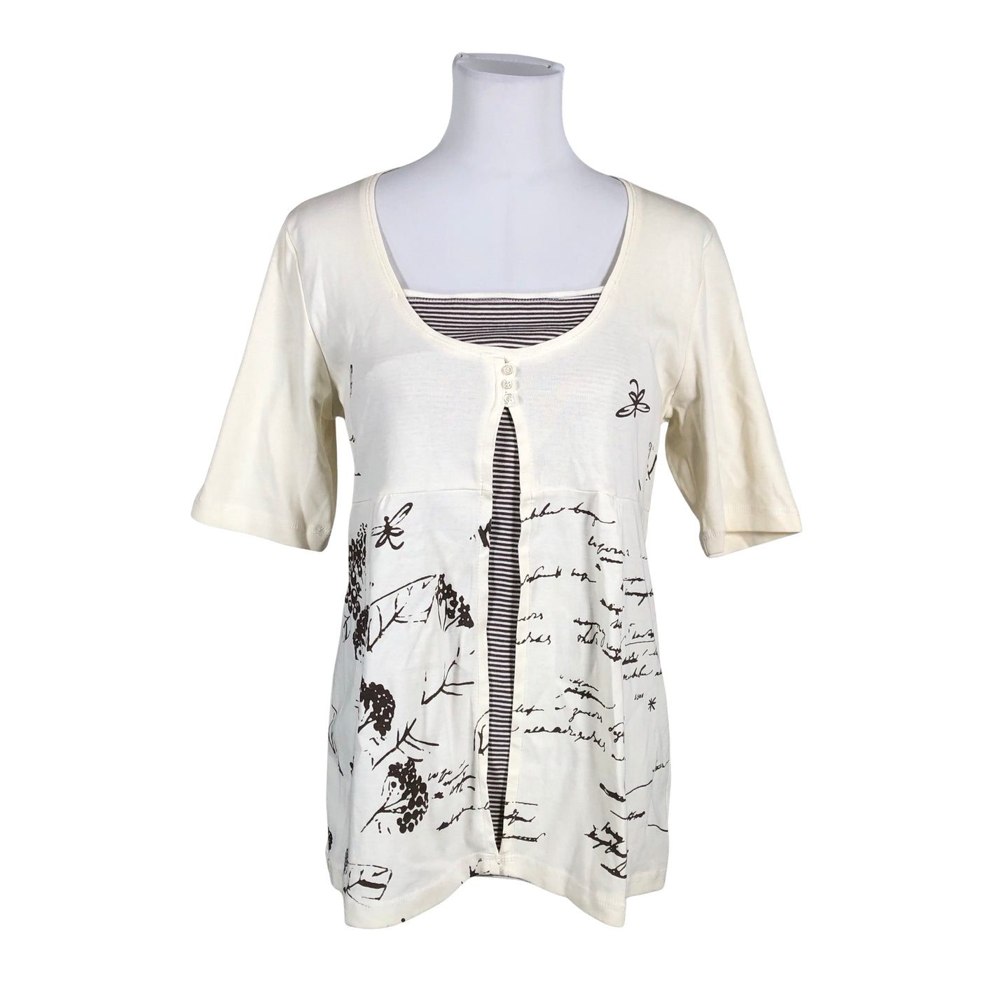 Naisten Signature - Trikootunika, koko 40 - Valkoinen (1)