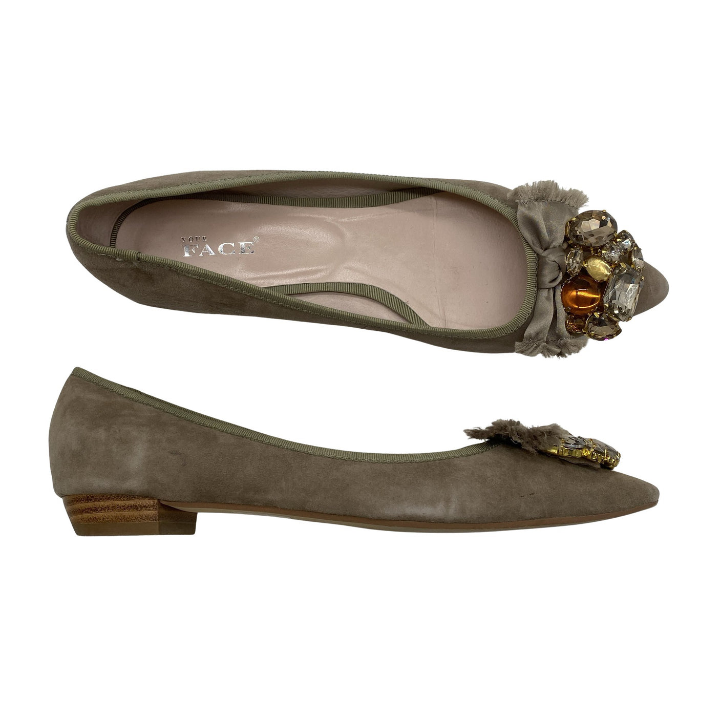 Naisten Your Face - Juhlaballerinat, koko 39 - Beige (1)