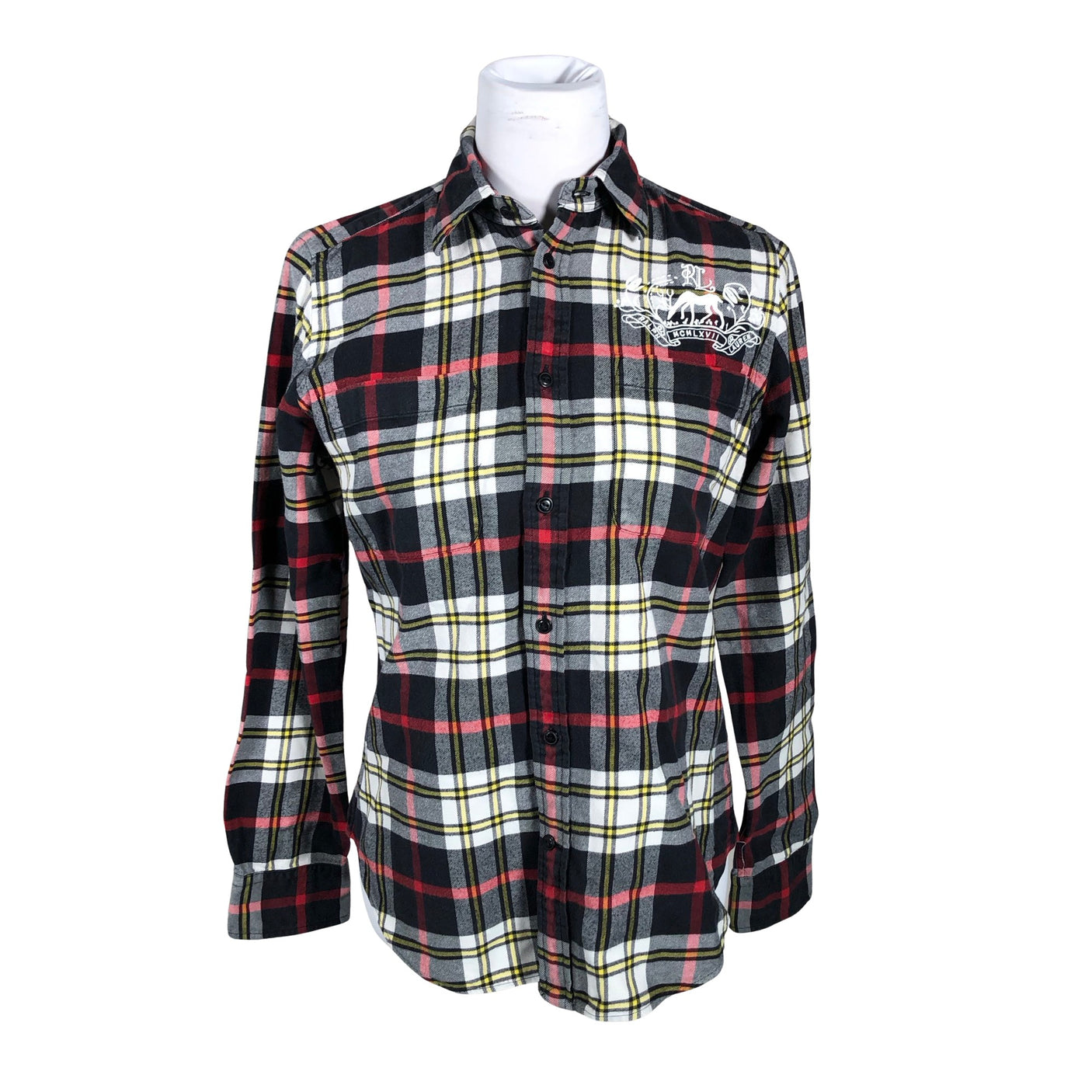 Unisex Ralph Lauren - Collared shirt, size 40 - Black