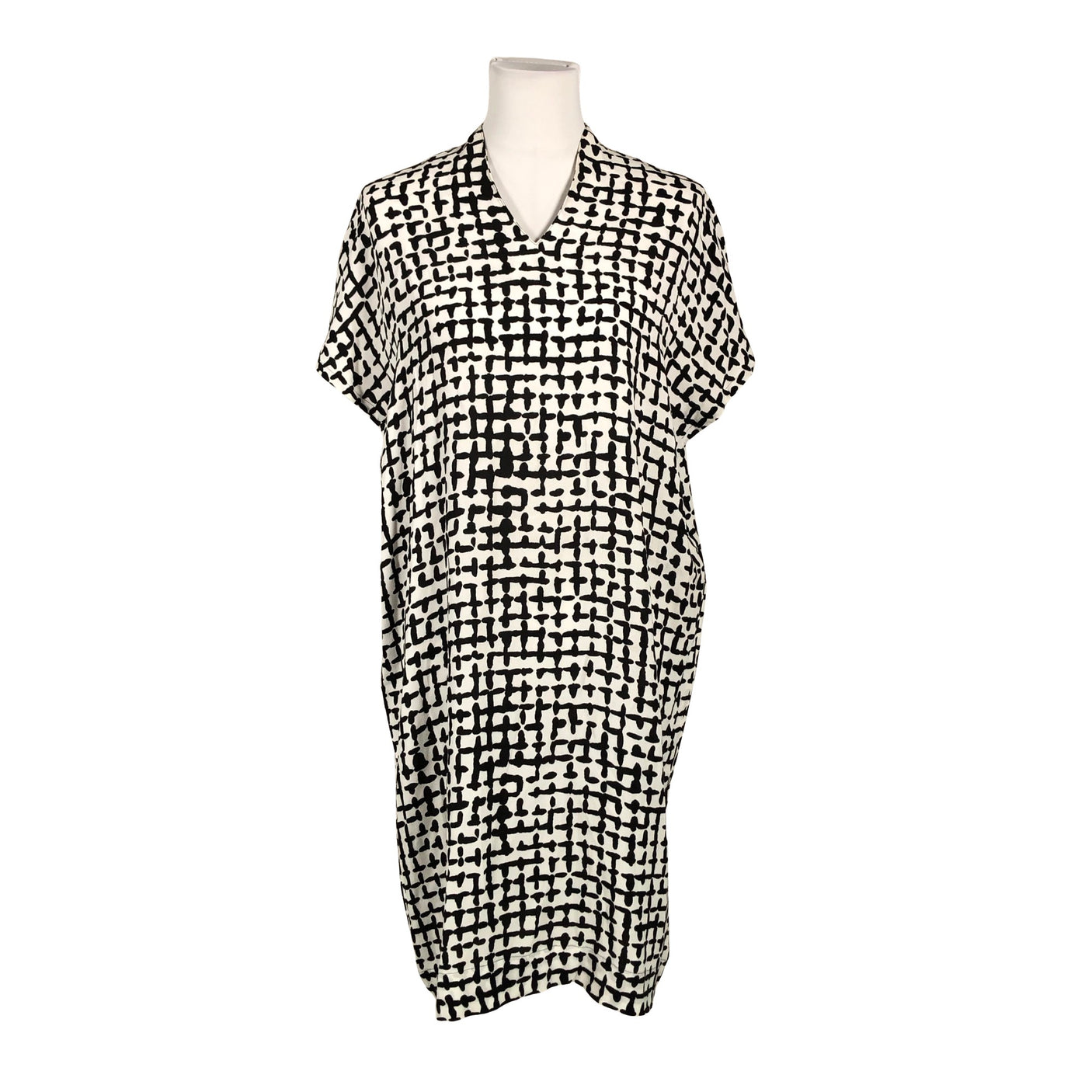 Naisten Marimekko - Sifonkimekko, koko 36 - Valkoinen (1)