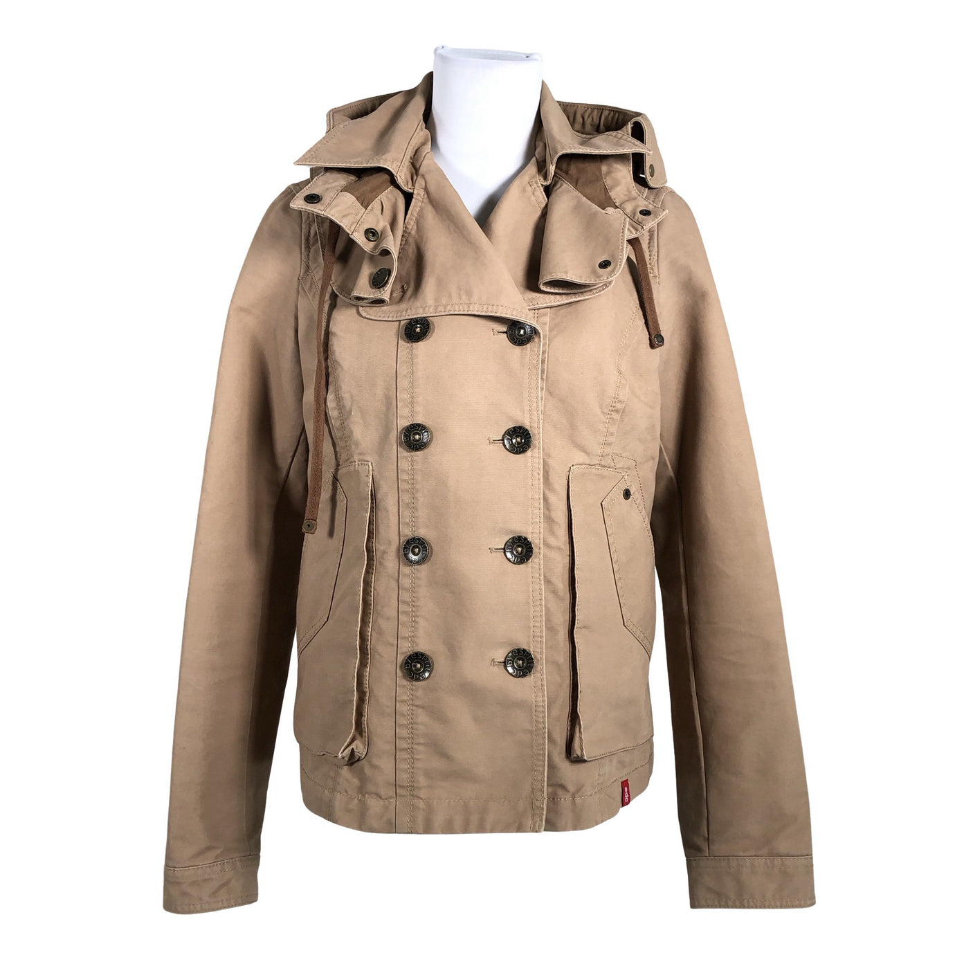 Naisten Esprit - Trenssitakki, koko 38 - Beige (3)