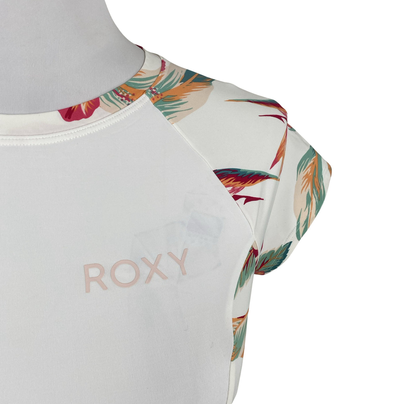 Naisten Roxy - Urheilupaita, lyhyet hihat, koko 38 - Valkoinen (2)