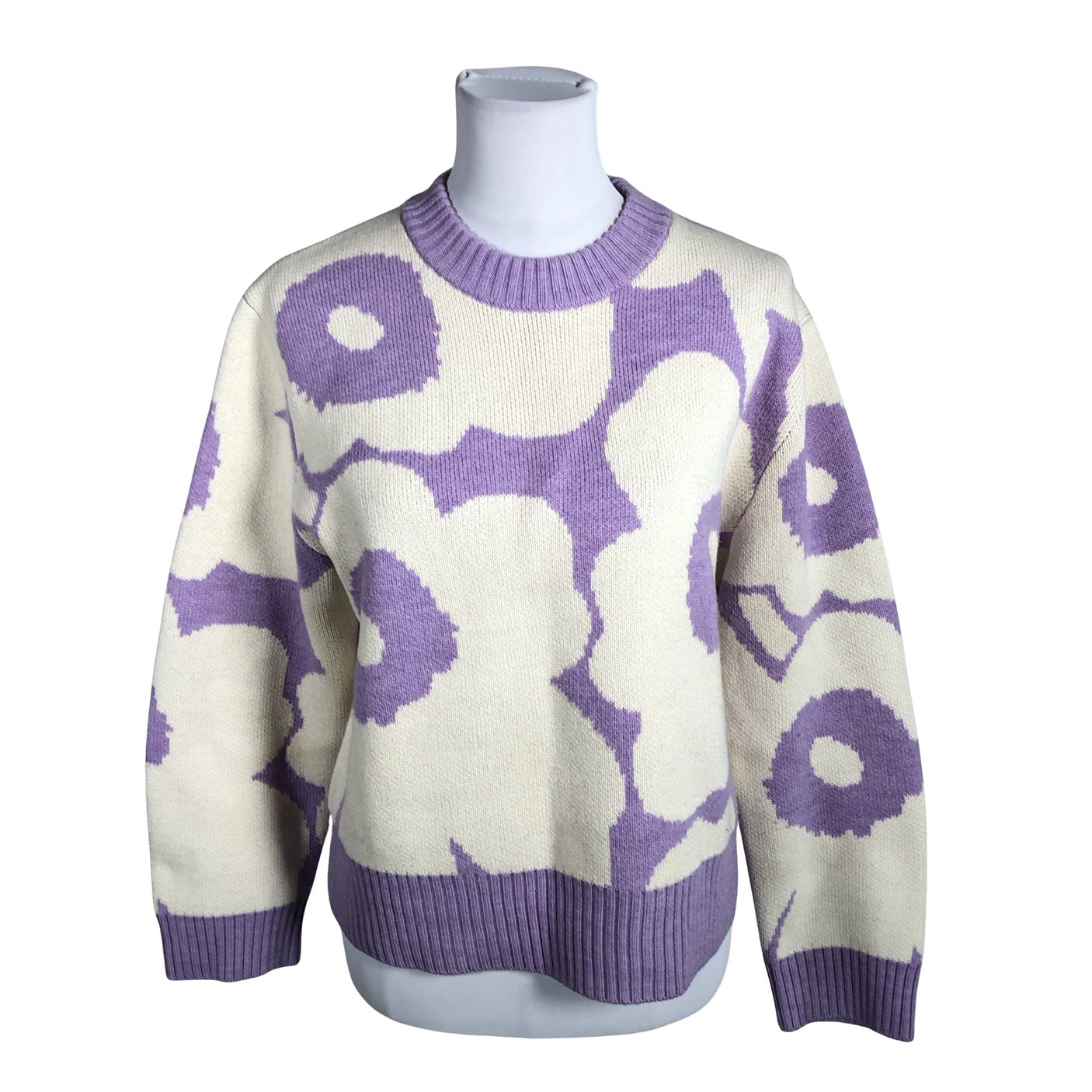 Naisten Marimekko - Neulepaita, koko S - Violetti (1)