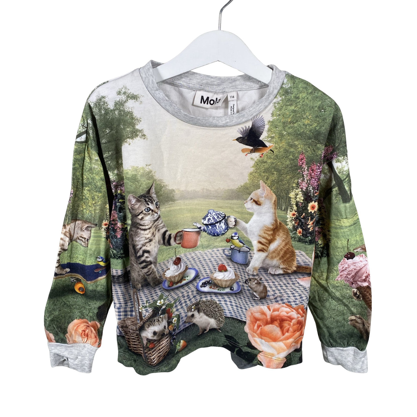 Unisex Molo Kids - Trikoopaita, koko 110 - 116 - Vihreä (1)