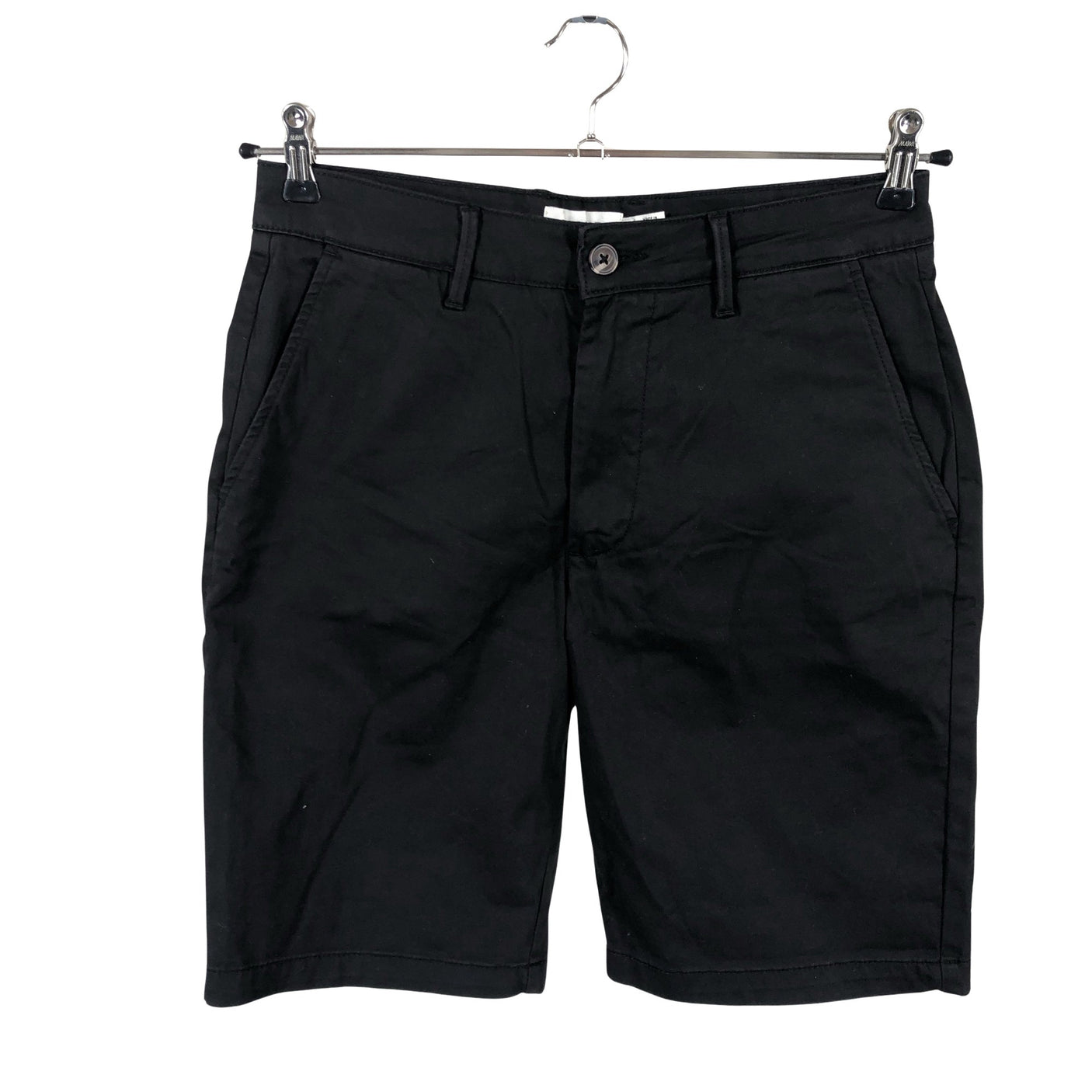 Miesten Solid - Shortsit, koko S - Musta (1)