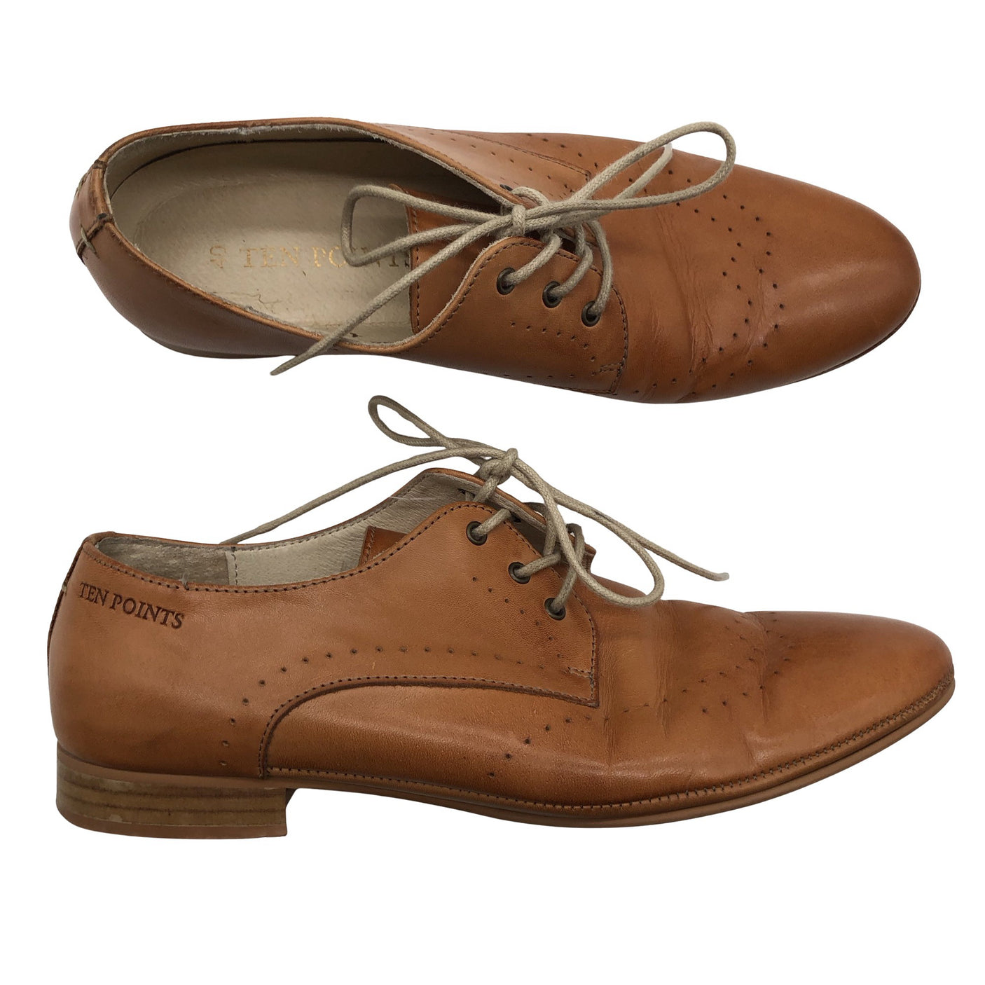 Naisten Ten Points - Kävelykengät, koko 40 - Beige (1)