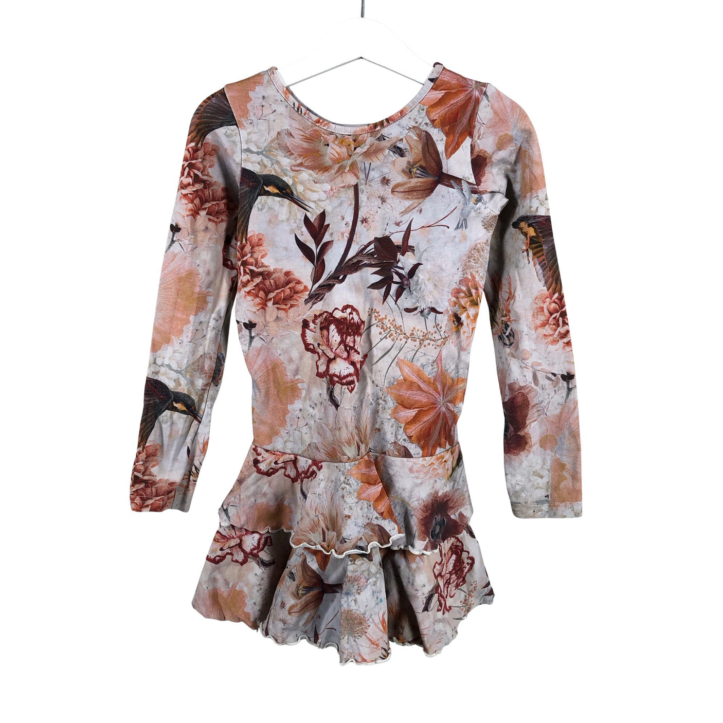 Tyttöjen Gugguu - Trikoomekko, koko 110 - 116 - Harmaa (1)