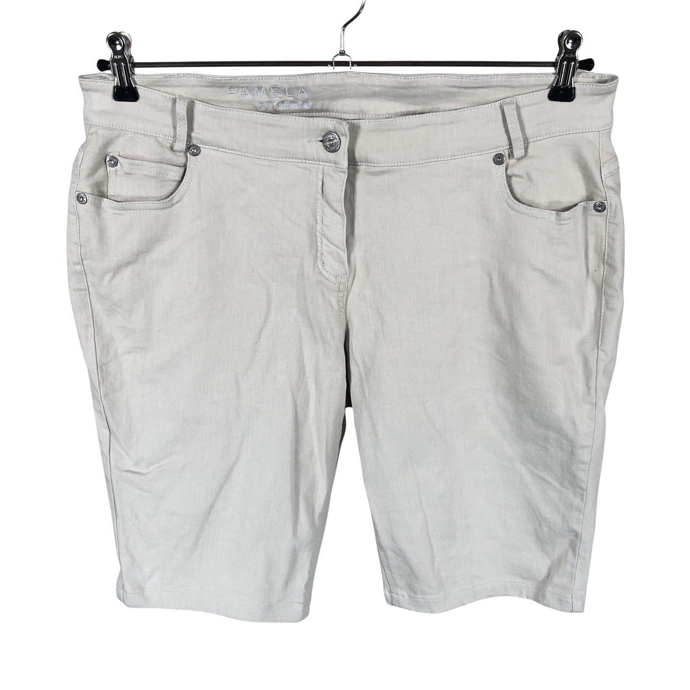 Naisten Pamela - Farkkushortsit, koko 44 - Beige (1)