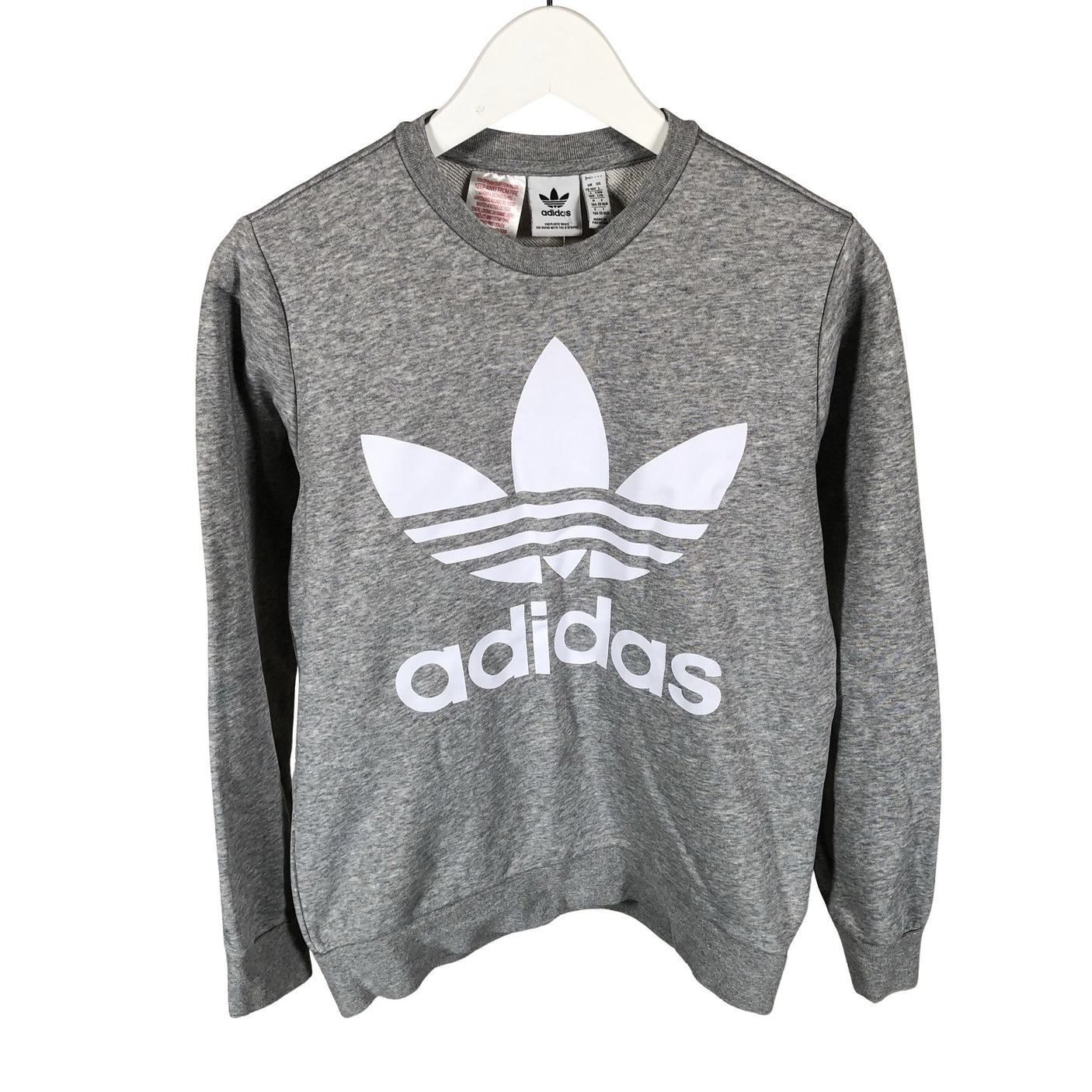 Unisex Adidas - Collegepaita, koko 158 - 164 - Harmaa (1)
