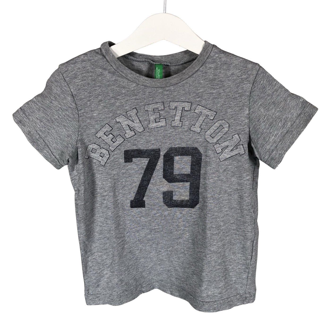 Unisex Benetton - T-paita, koko 116 - 122 - Harmaa (1)