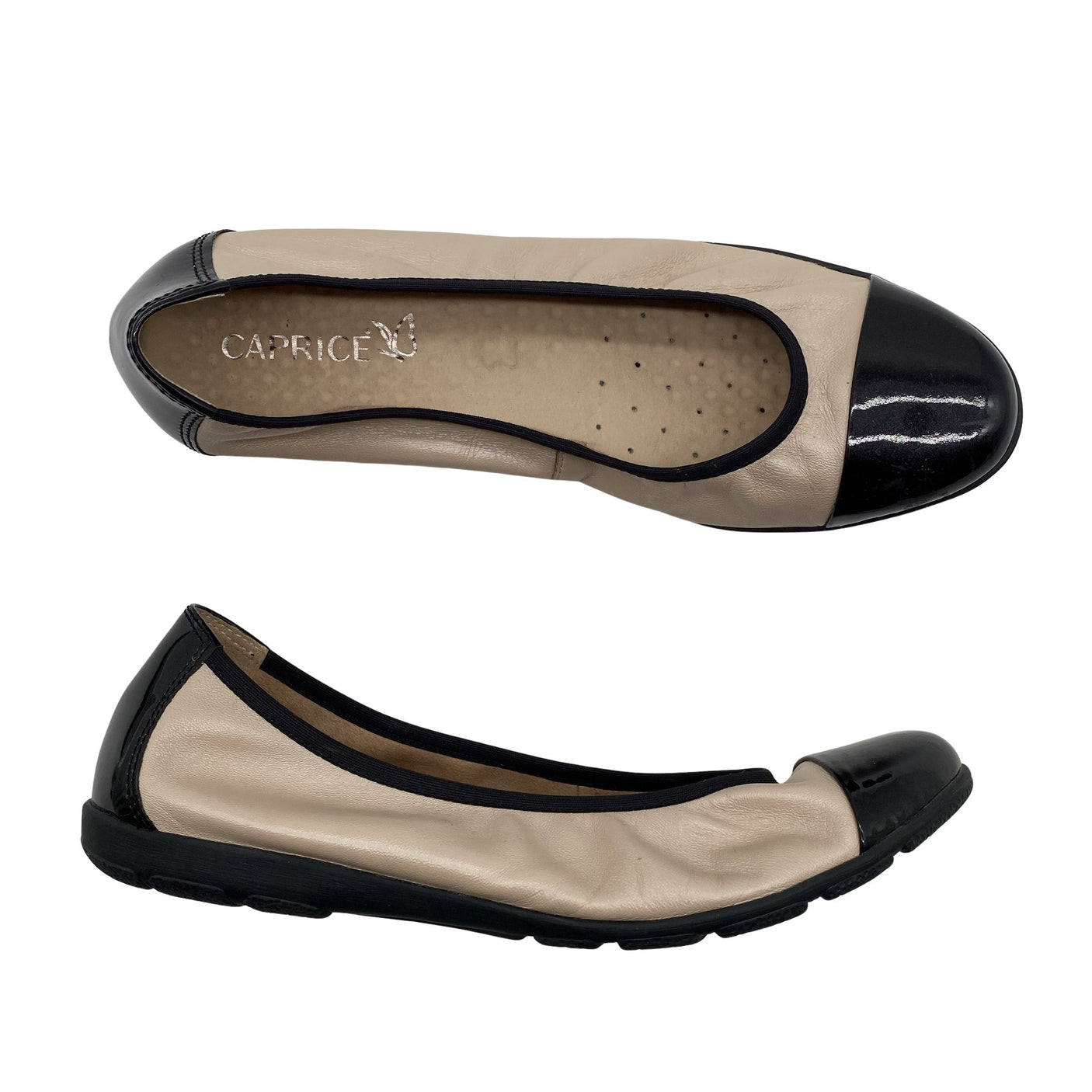 Naisten Caprice - Ballerinat, koko 40 - Beige (1)