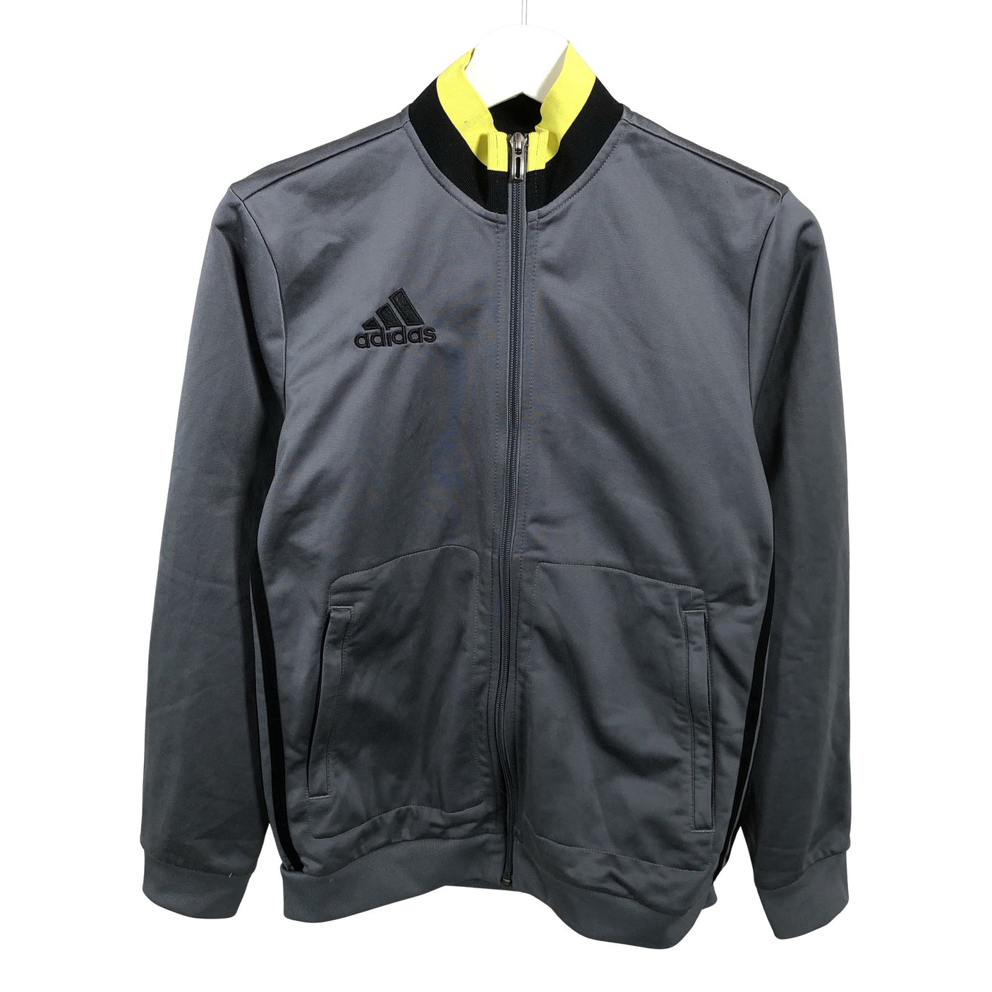 Poikien Adidas - Verryttelytakki, koko 158 - 164 - Harmaa (1)