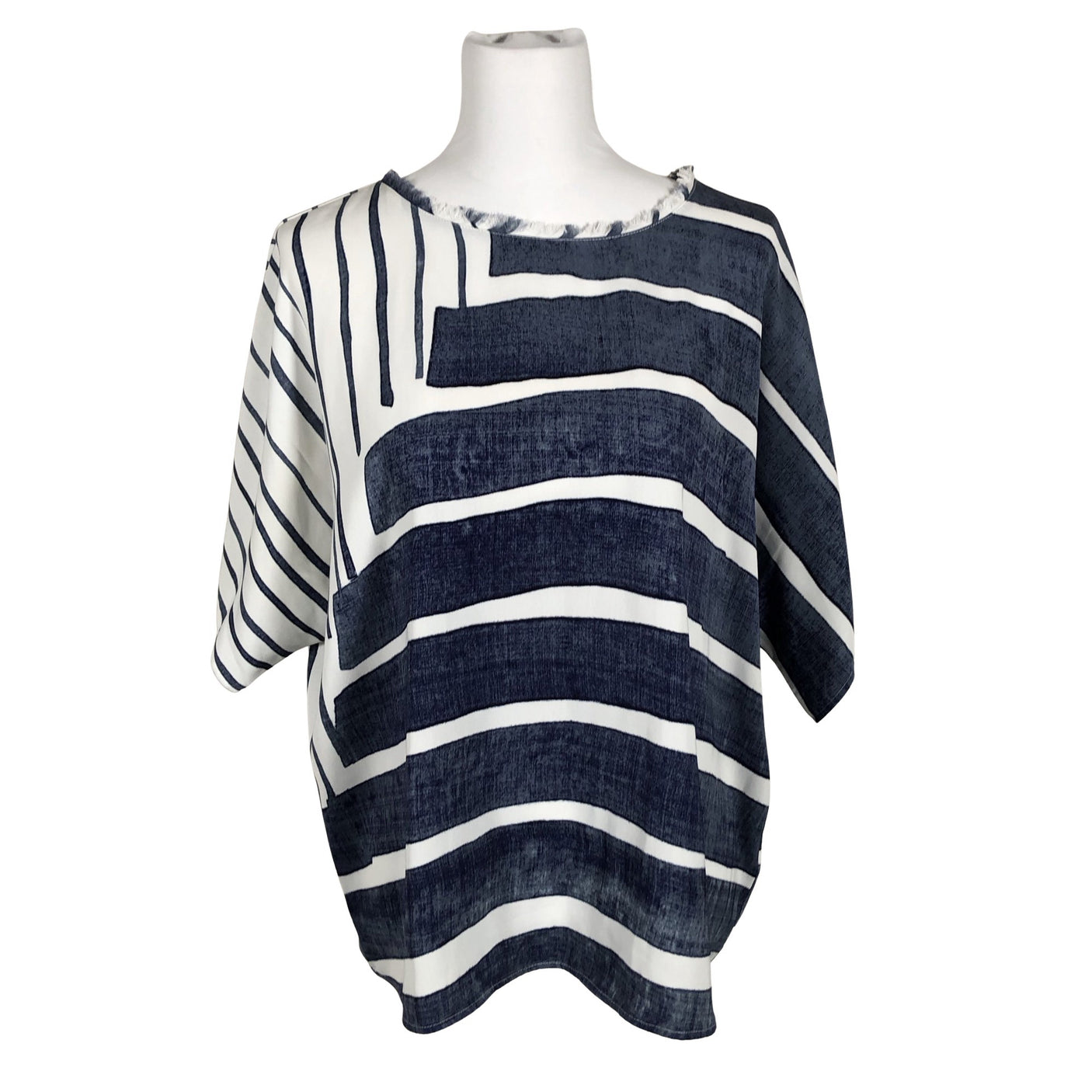 Naisten Calvin Klein - Lyhythihainen pusero, koko 40 - Sininen (1)