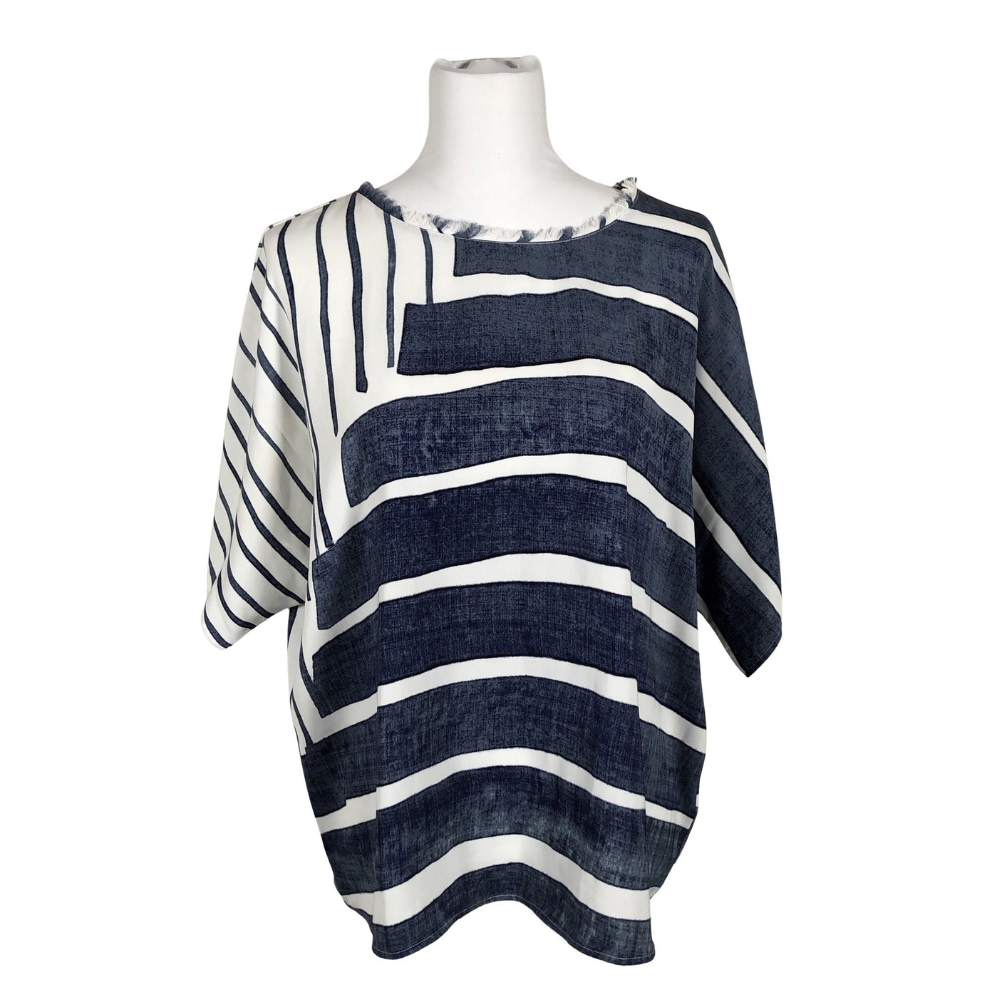 Naisten Calvin Klein - Lyhythihainen pusero, koko 40 - Sininen (2)