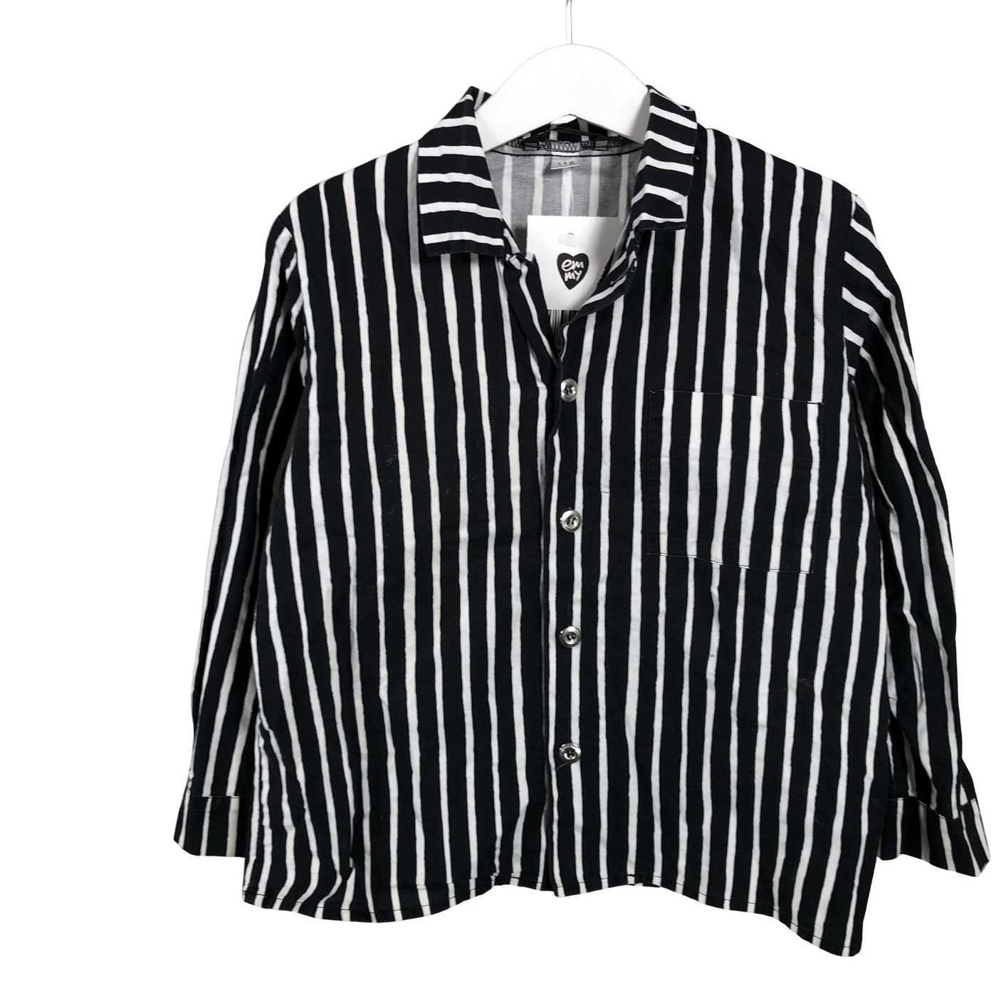 Unisex Marimekko - Kauluspaita, koko 104 - 110 - Musta (1)
