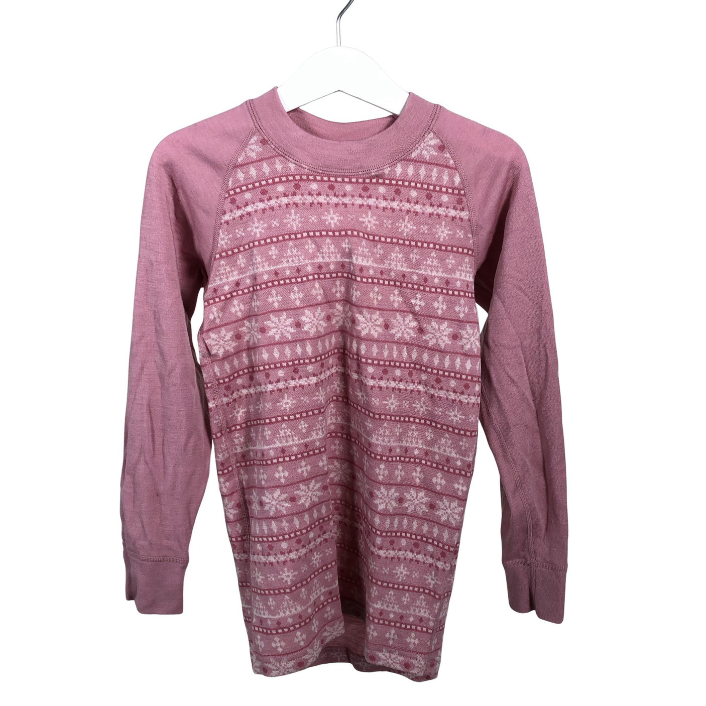 Tyttöjen Polarn O. Pyret - Kerrastopaita, koko 122 - 128 - Vaaleanpunainen (1)