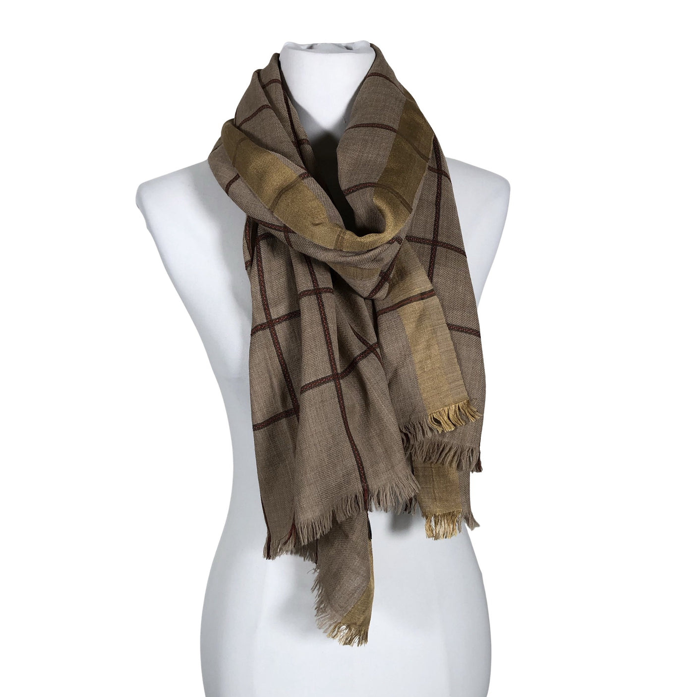 Unisex Jim Thompson - Huivi, koko Maxi - Beige (2)