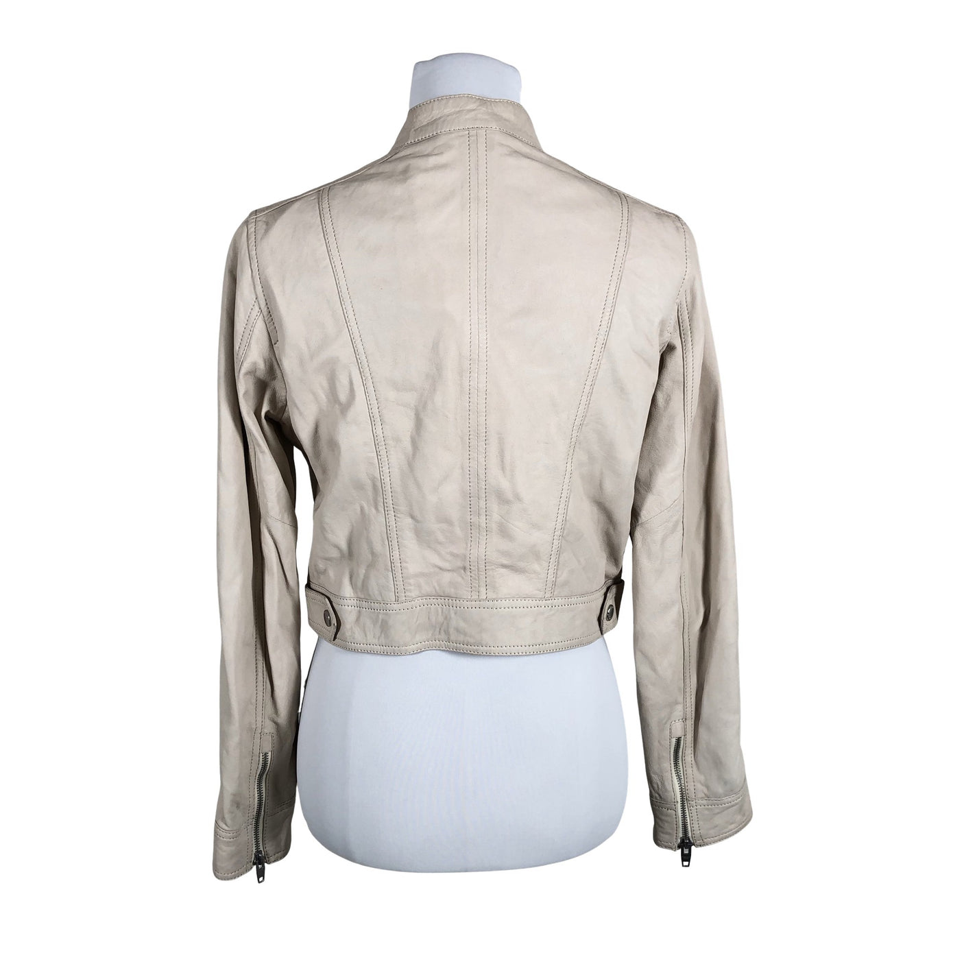 Naisten ROCKANDBLUE - Nahkatakki, koko 40 - Beige (3)