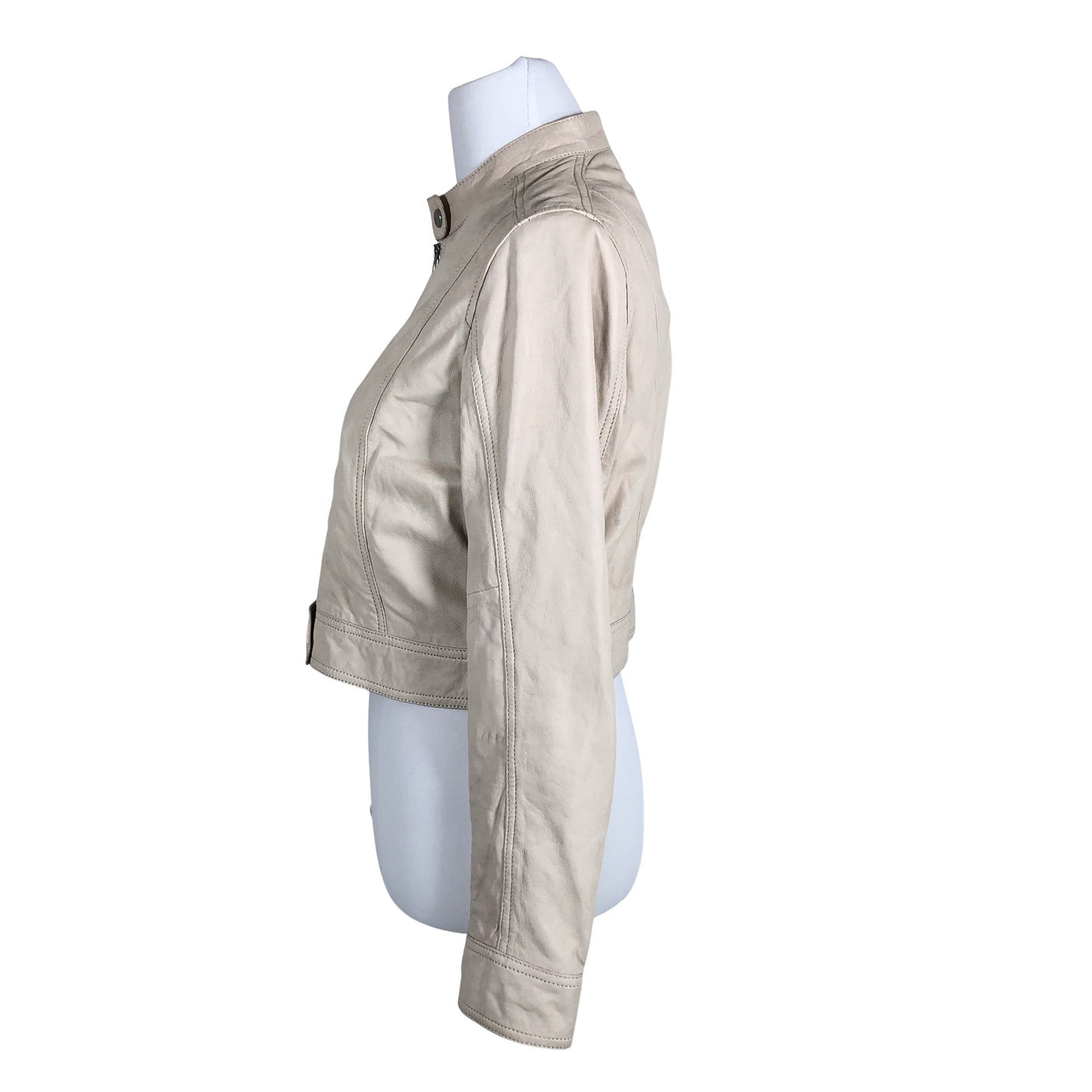 Naisten ROCKANDBLUE - Nahkatakki, koko 40 - Beige (5)