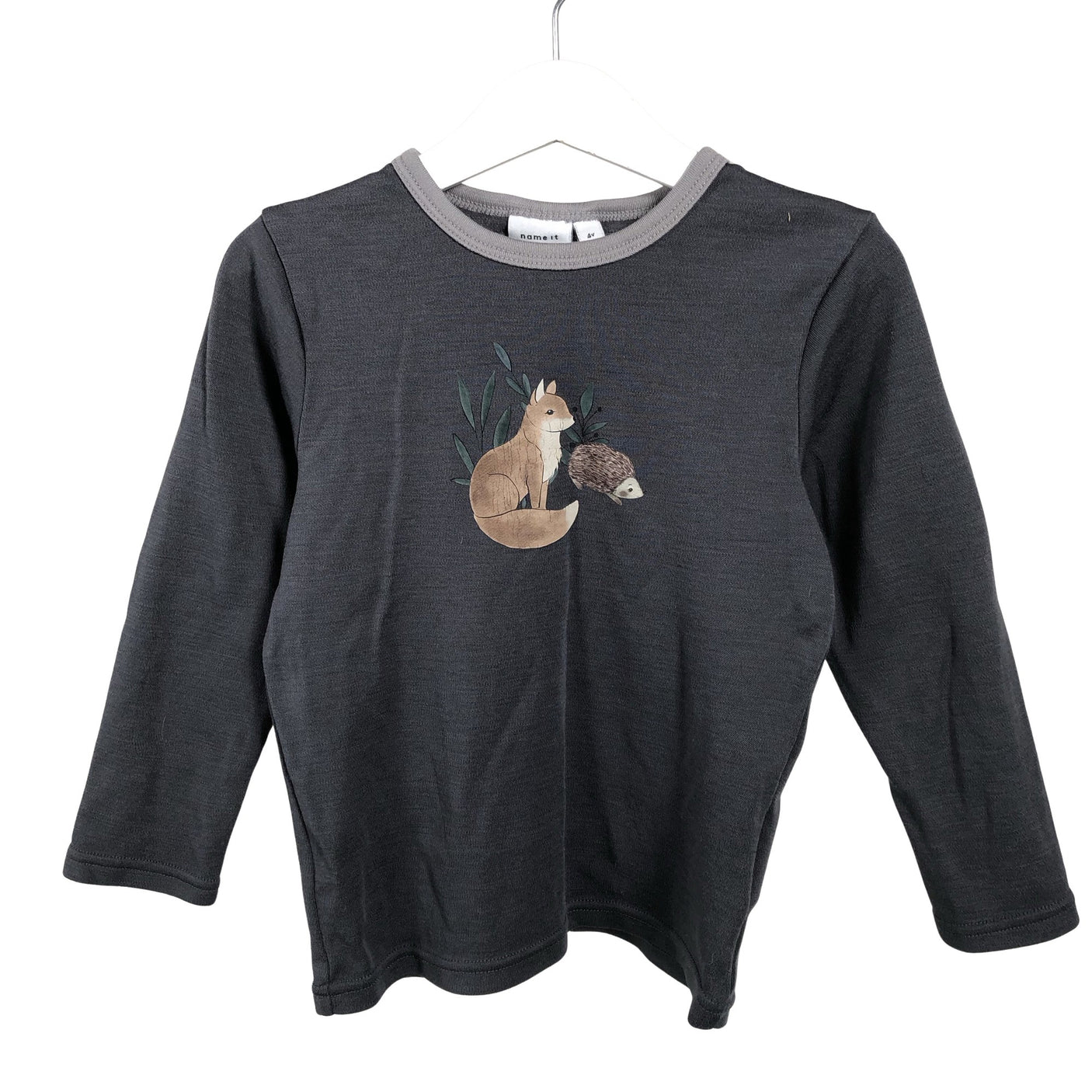 Poikien Name It - Kerrastopaita, koko 98 - 104 - Harmaa (1)