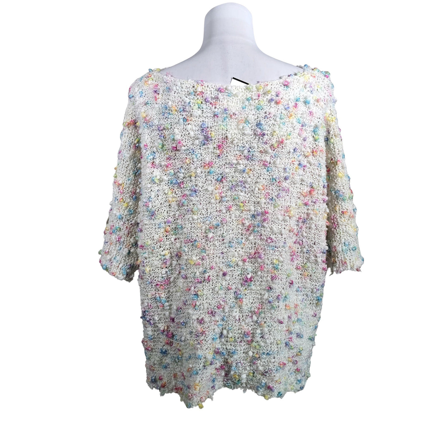 Naisten Handmade - Neulepaita, koko 40 - Valkoinen (3)