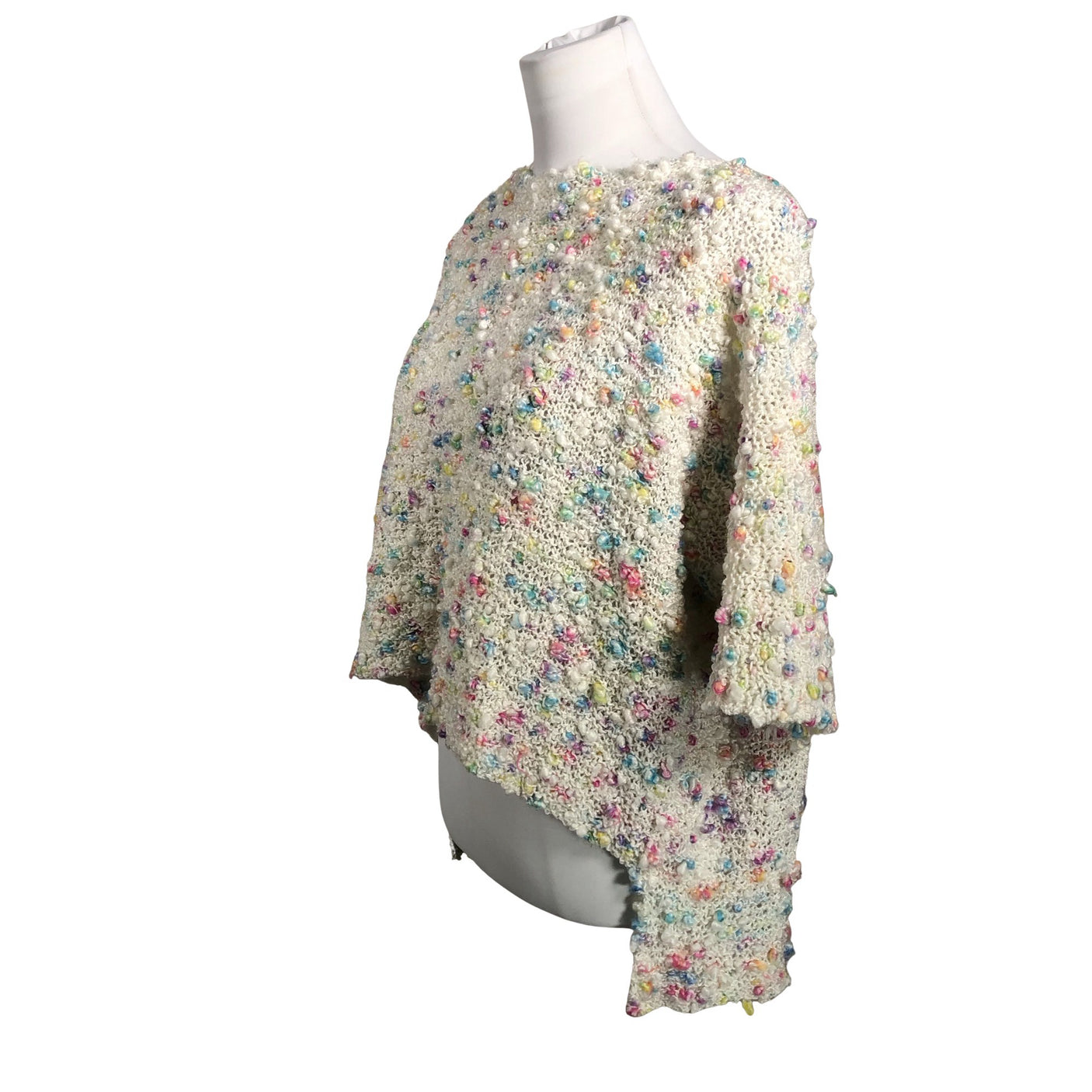 Naisten Handmade - Neulepaita, koko 40 - Valkoinen (2)
