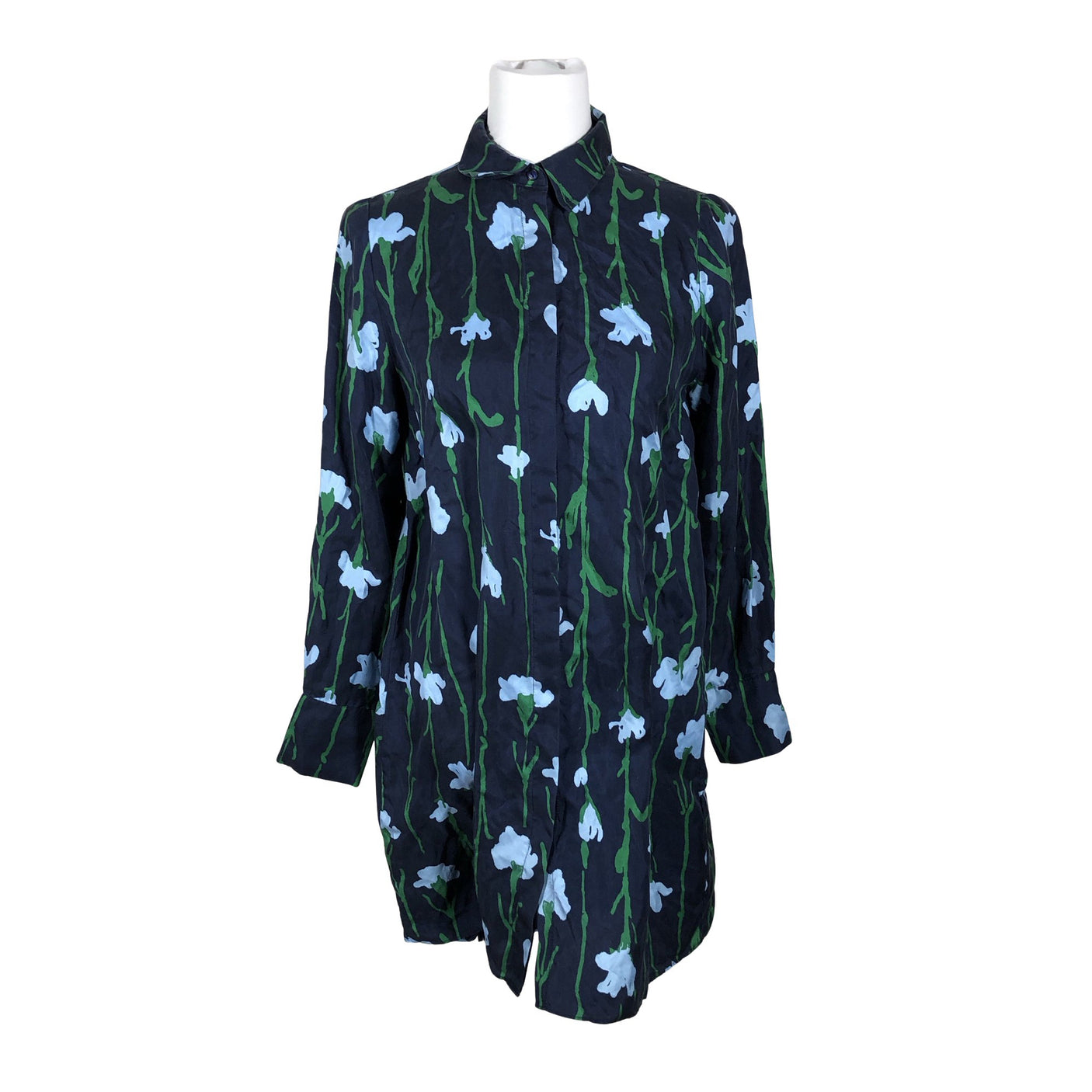 Naisten Marimekko - Sifonkitunika, koko 36 - Sininen (1)