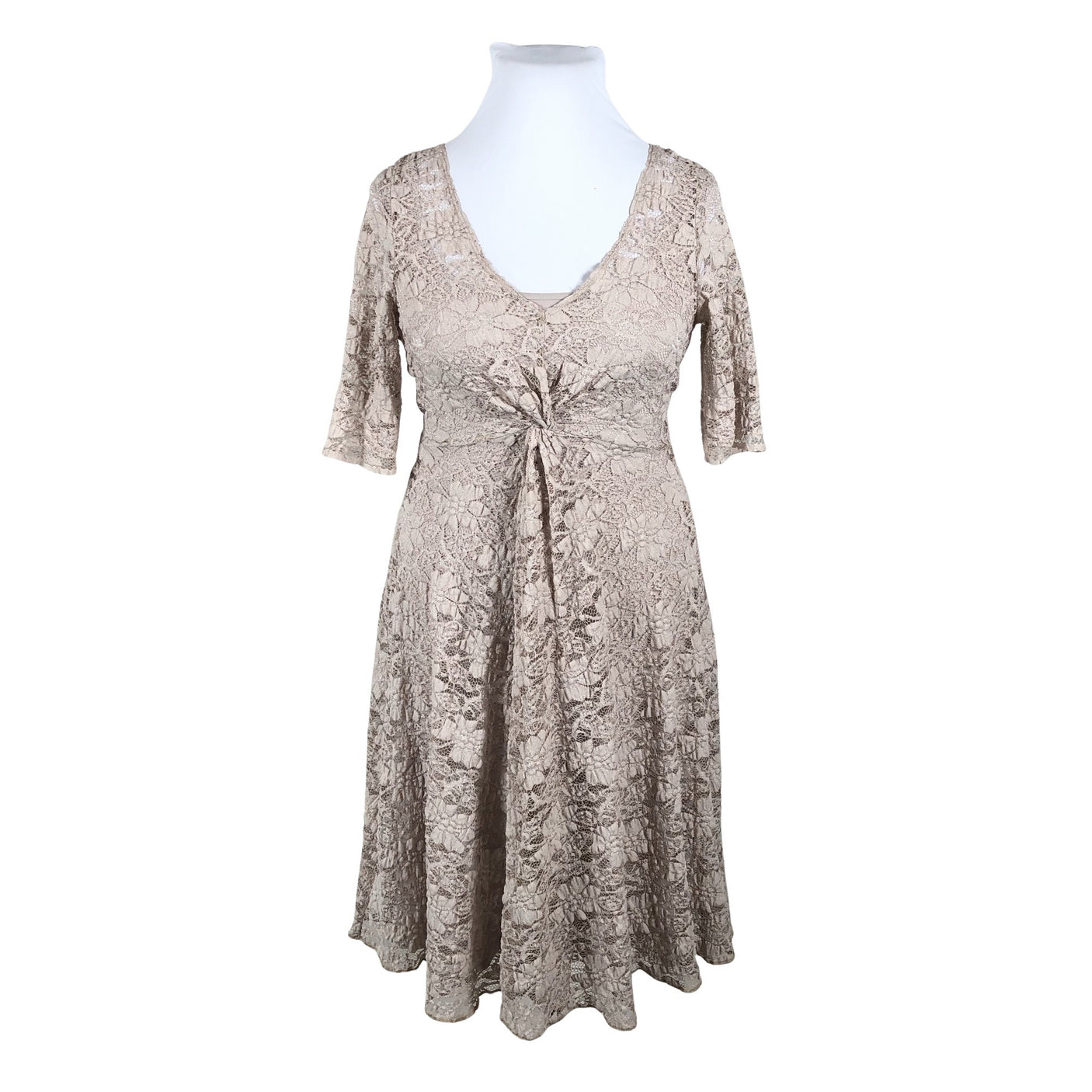 Naisten Andiata - Juhlamekko, koko 38 - Beige (1)