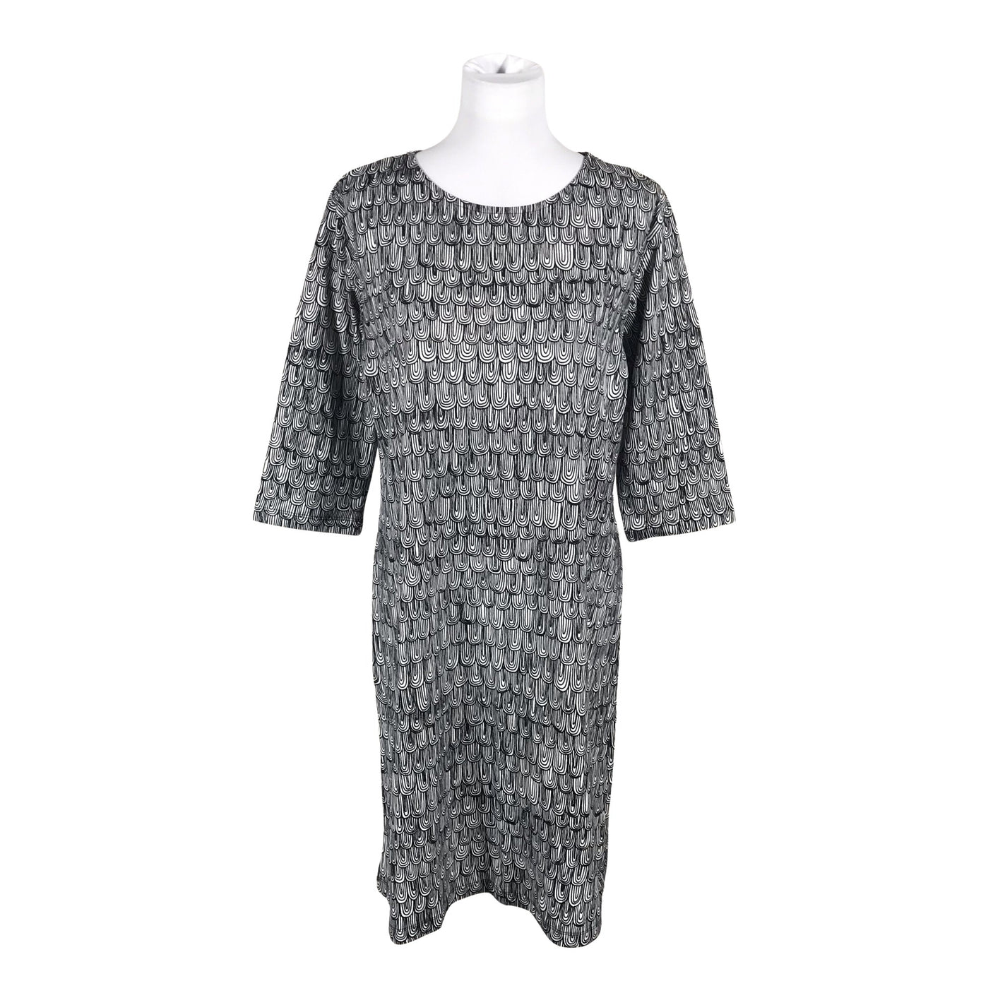 Naisten Marimekko - Trikoomekko, koko 40 - Valkoinen (2)