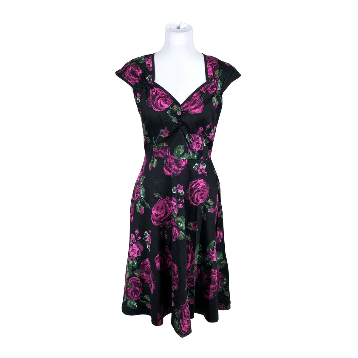 Naisten Lady Vintage - Kangasmekko, koko 38 - Musta (1)