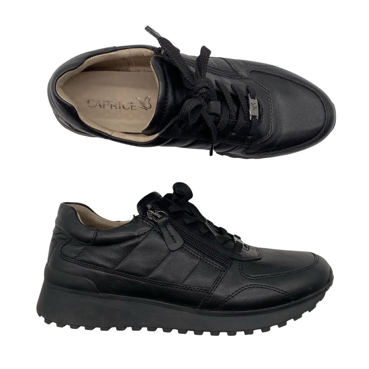 Naisten Caprice - Tennarit, koko 38 - Musta (1)