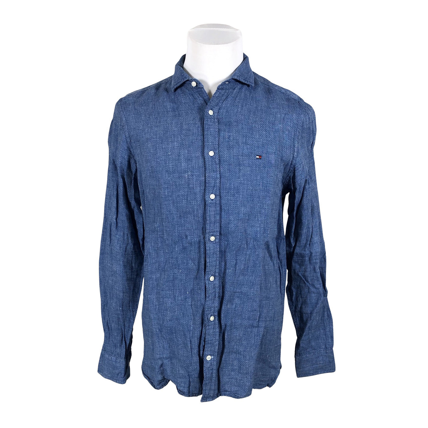 Miesten Tommy Hilfiger - Kauluspaita, koko L - Sininen (1)
